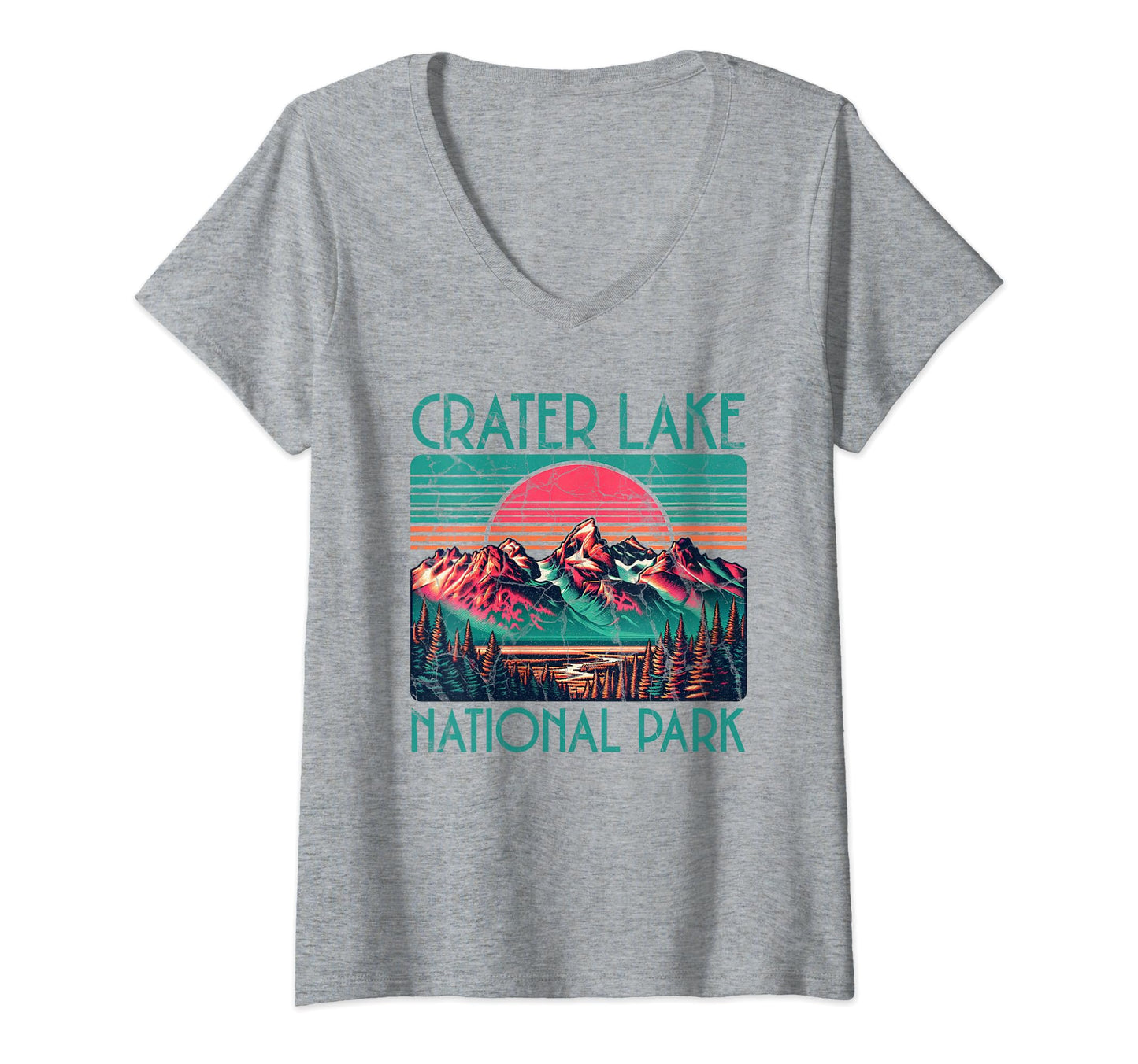 Crater Lake National Park Oregon Usa T-Shirt - Custom Art Print Unisex - T-Shirt, Sweatshirt, Hoodie