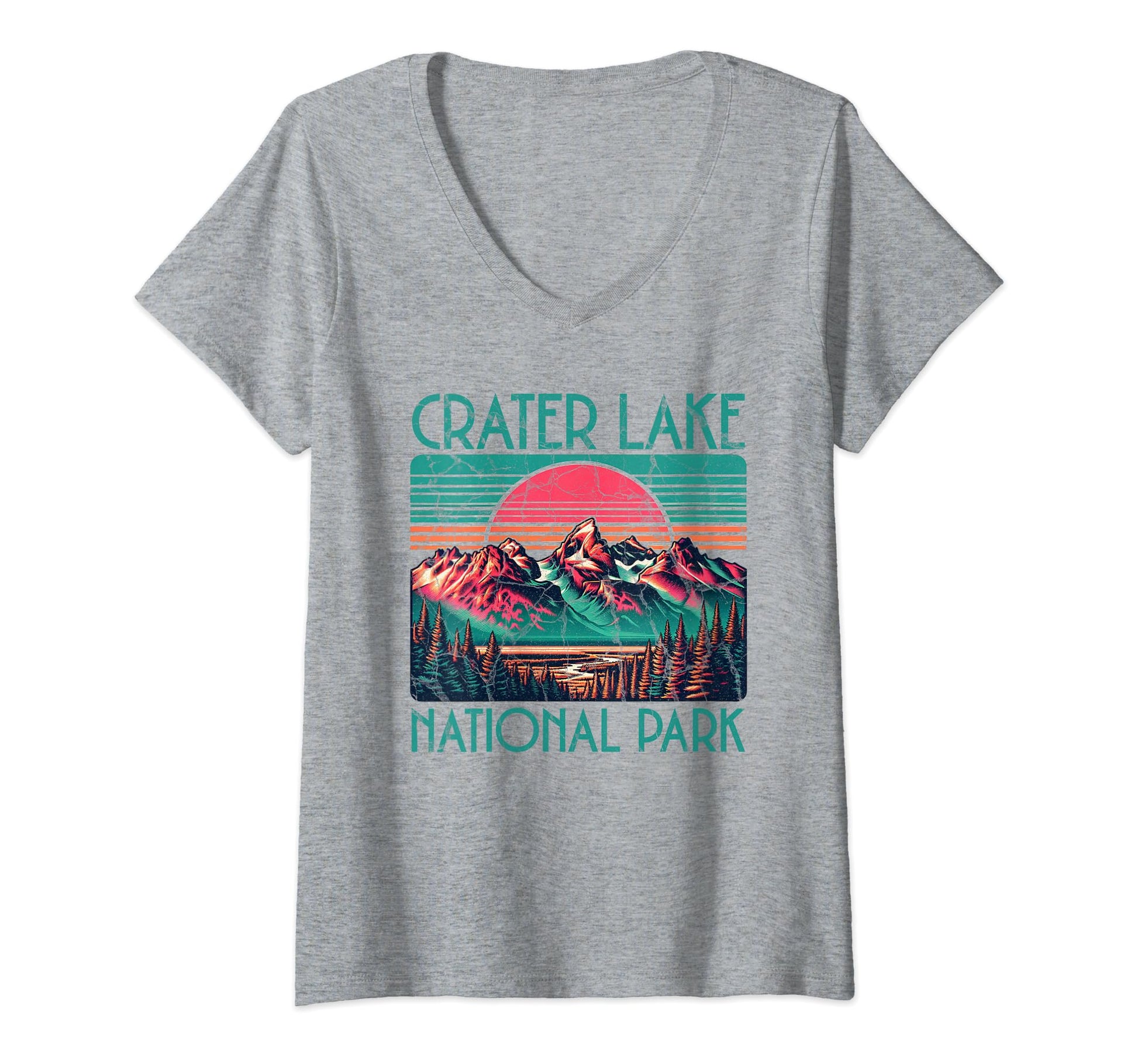 Crater Lake National Park Oregon Usa T-Shirt - Custom Art Print Unisex - T-Shirt, Sweatshirt, Hoodie