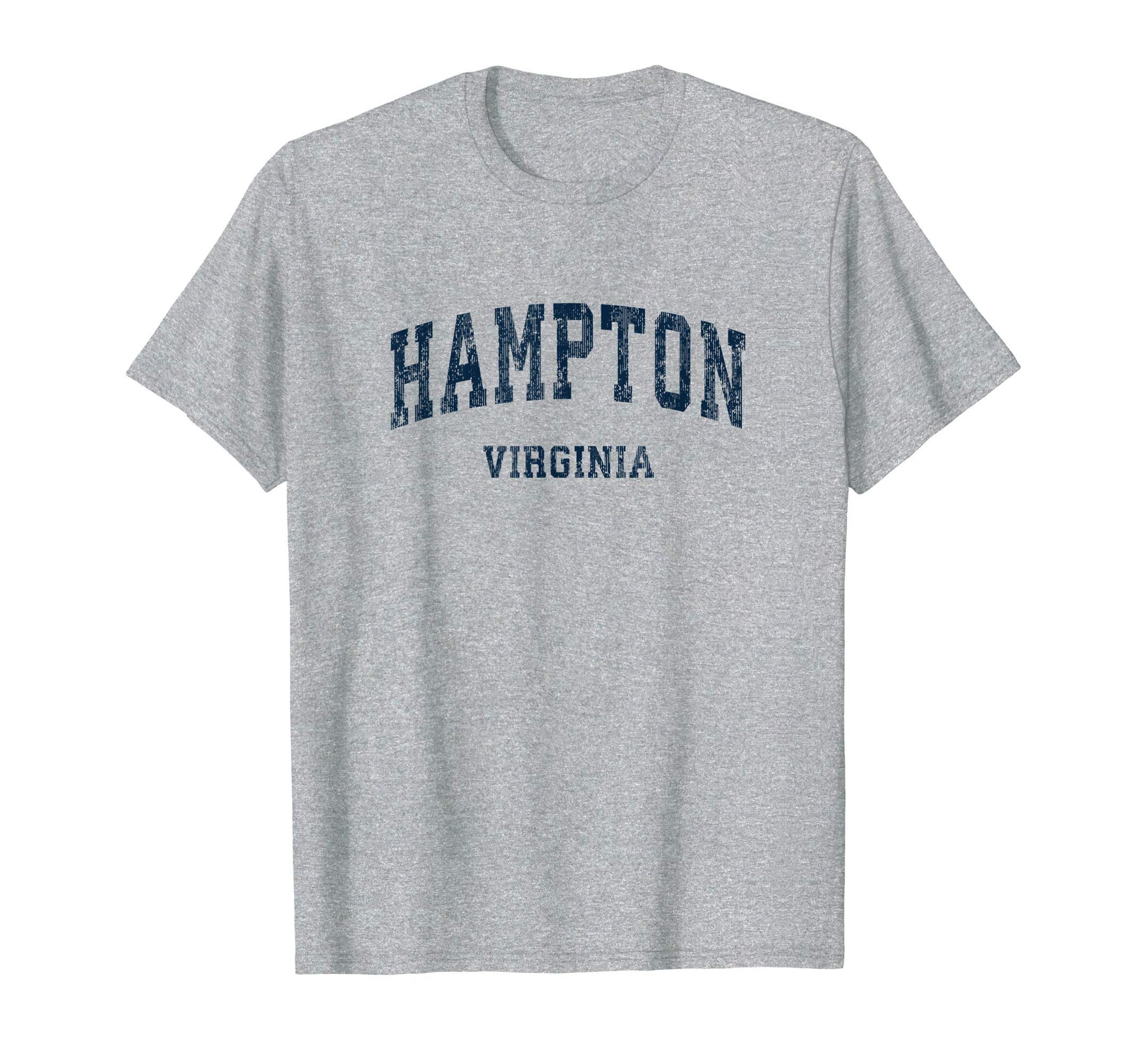 Hampton Virginia Va Varsity Sports Navy T-Shirt - Graphic Print for Adults - T-Shirt, Sweatshirt, Hoodie