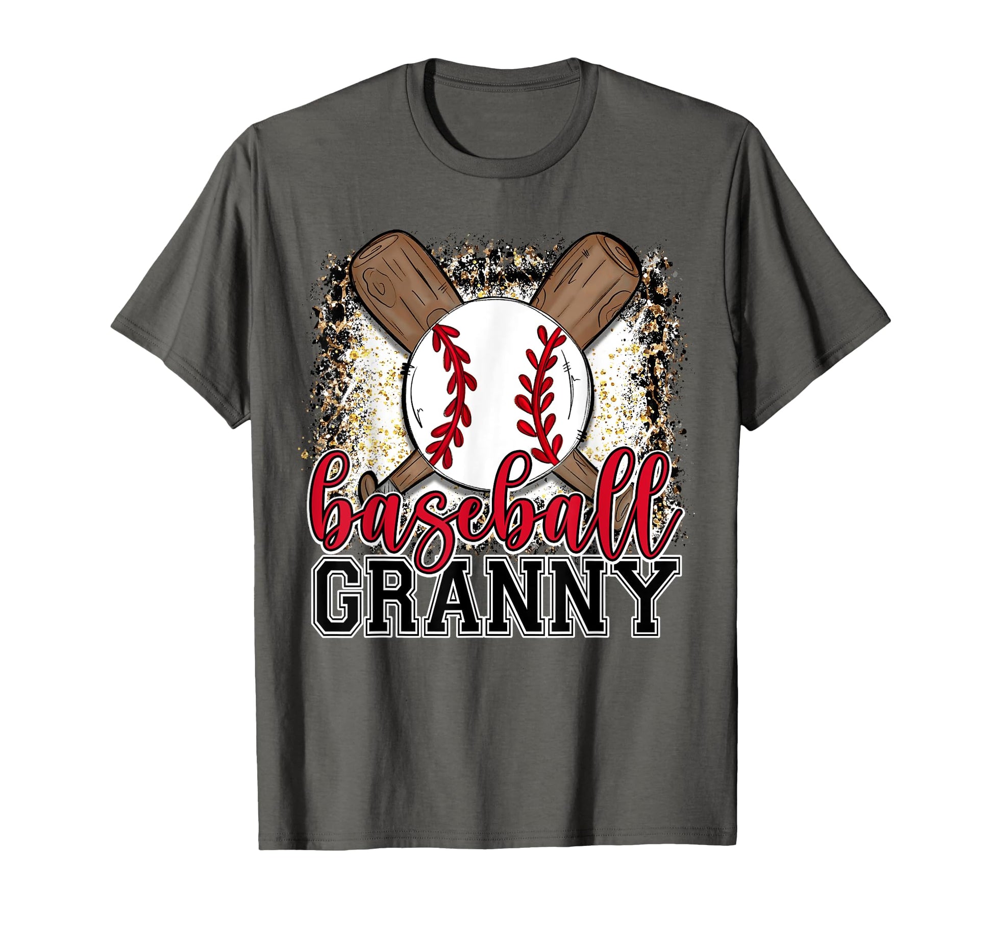 Baseball Granny Leopard Baseball T-Shirt - Fun Novelty Design Men Women - T-Shirt, Sweatshirt, Hoodie