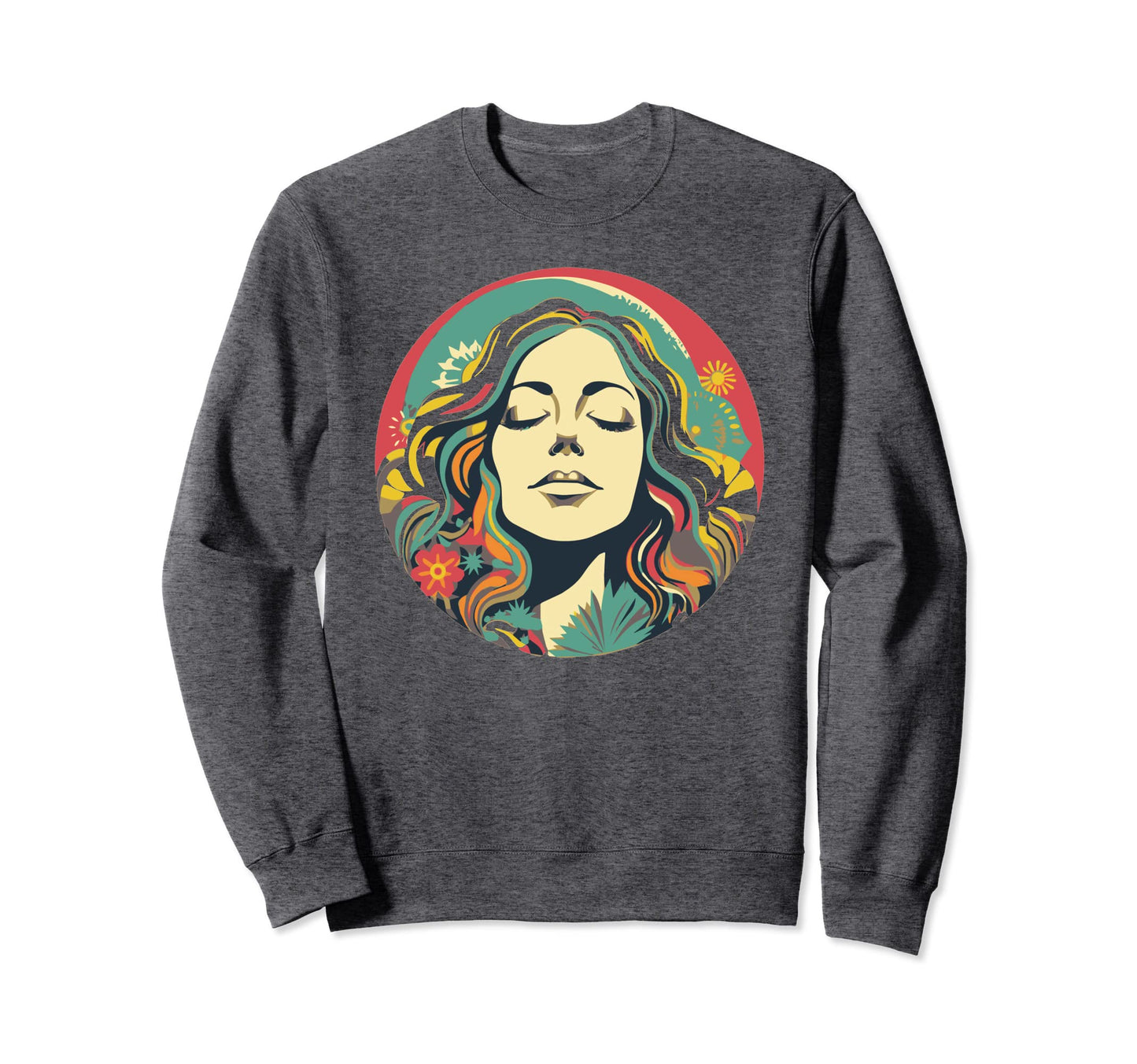 Groovy Mountain Mama Hippie 60S Sweatshirt - Trendy Graphic Men Women - T-Shirt, Sweatshirt, Hoodie