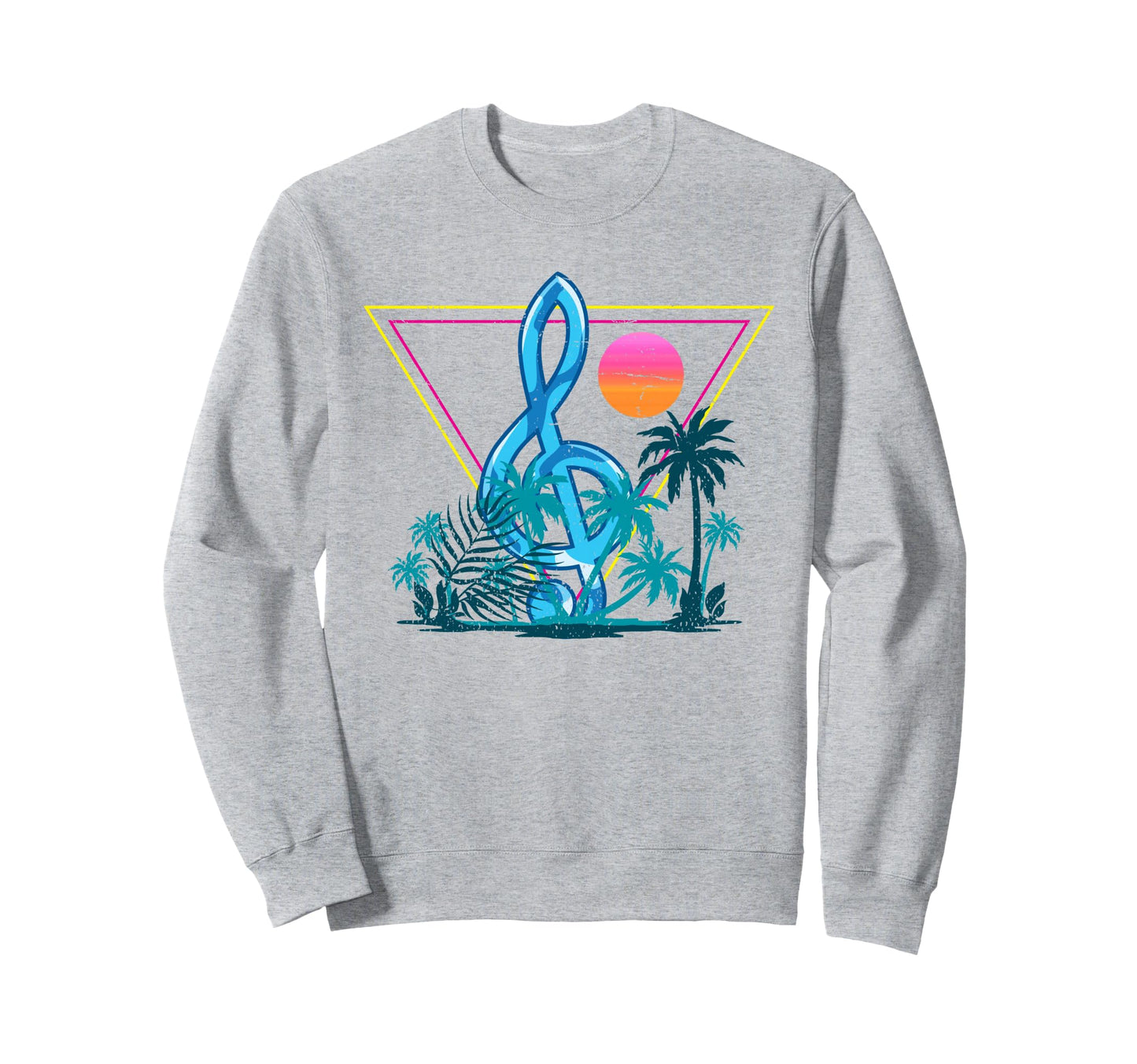 Vaporwave Art Tropical Sweatshirt - Fun Novelty Design for Adults - T-Shirt, Sweatshirt, Hoodie