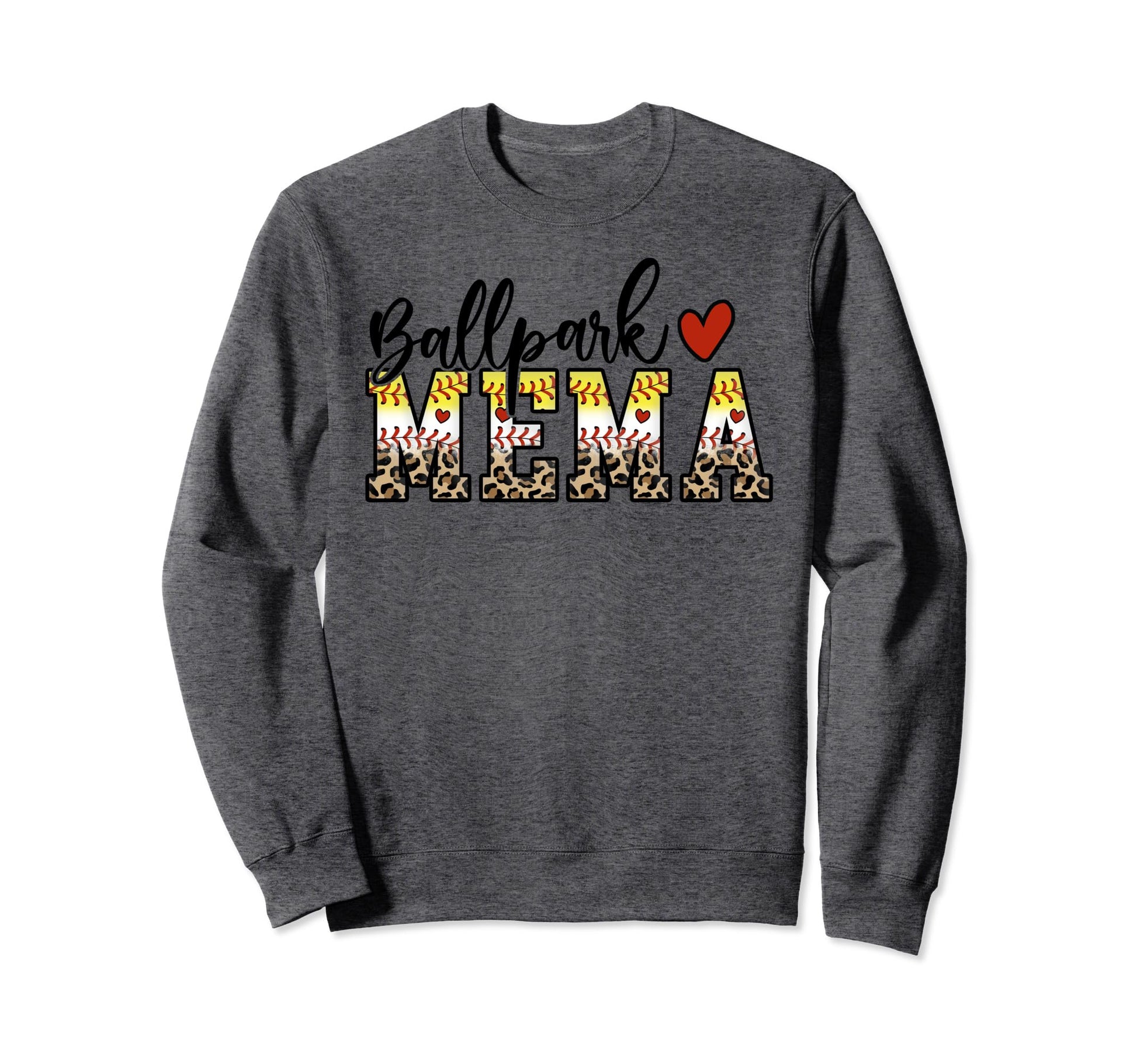 Ballpark Mema Baseball Softball Sweatshirt - Aesthetic Graphic for Adults - T-Shirt, Sweatshirt, Hoodie