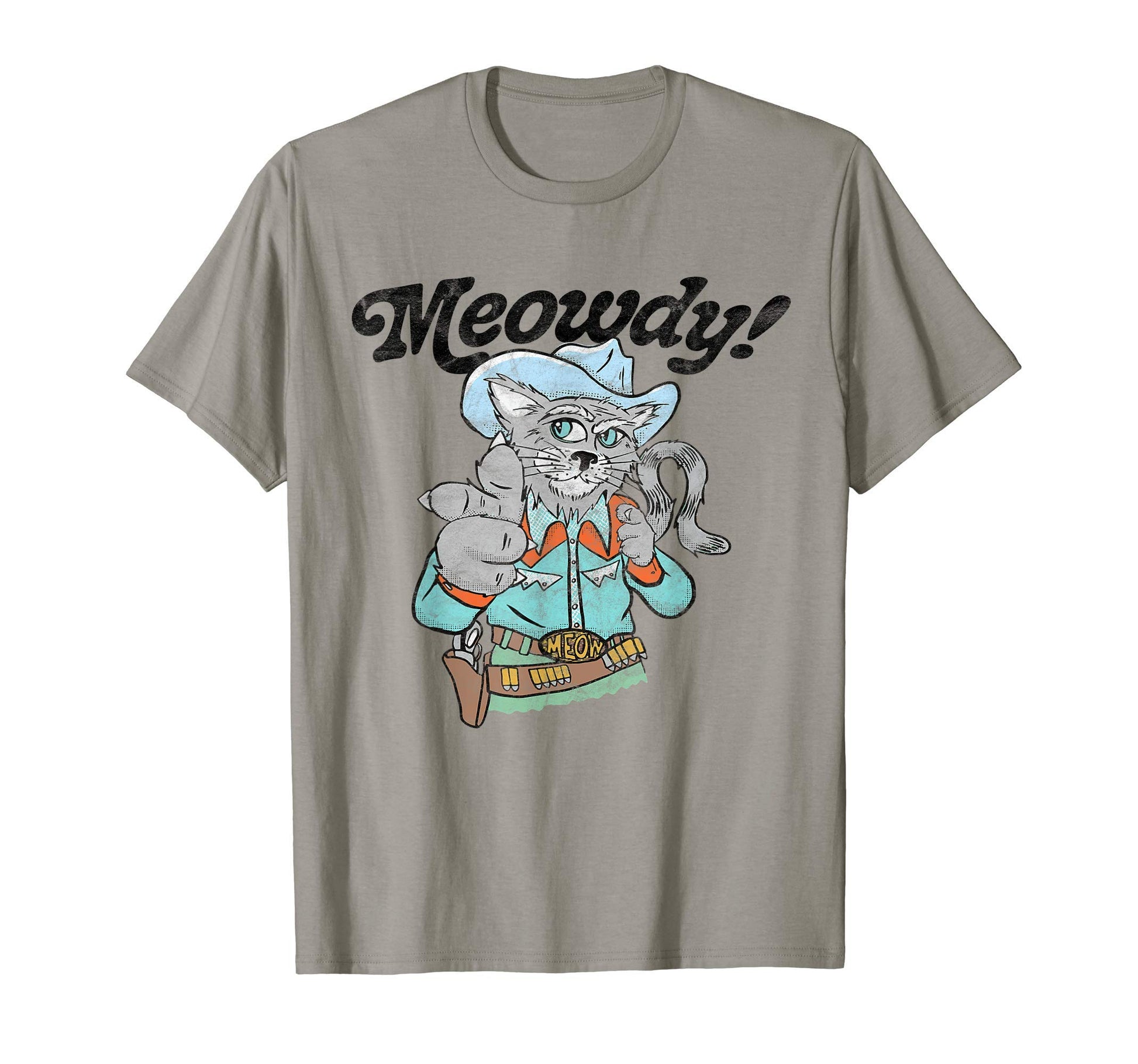 Meowdy Funny Cowboy Cat Western T-Shirt - Aesthetic Graphic Unisex - T-Shirt, Sweatshirt, Hoodie