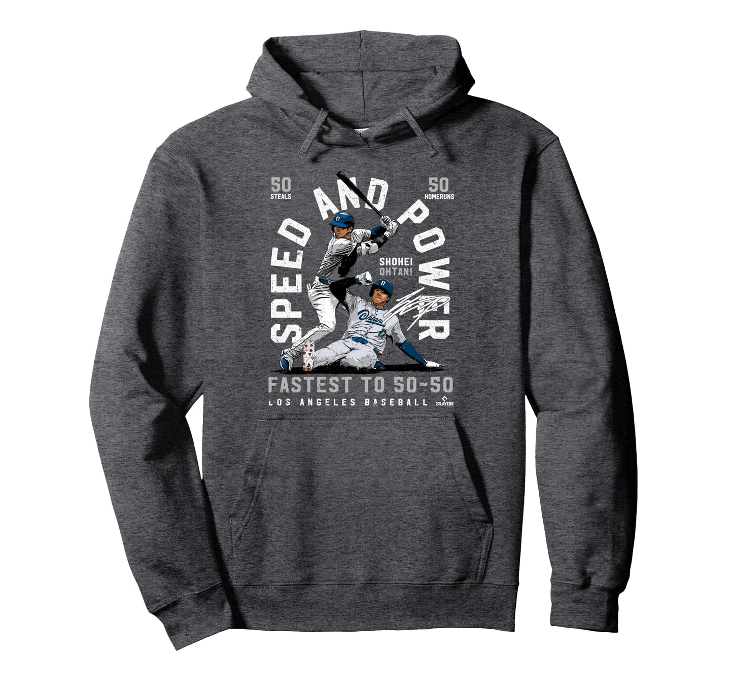 Shohei Ohtani Speed Power 50 50 Los Hoodie - Custom Art Print Unisex - T-Shirt, Sweatshirt, Hoodie