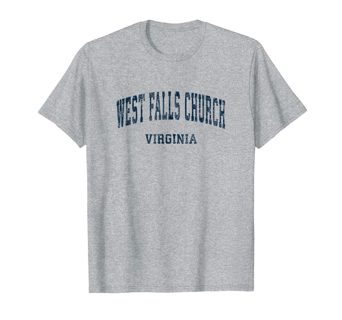 West Falls Church Virginia Va Varsity T-Shirt - Minimalist Print Unisex - T-Shirt, Sweatshirt, Hoodie