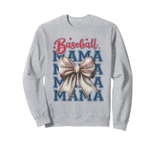 Baseball Coquette Bow Baseball Sweatshirt - Casual Everyday Wear Unisex - T-Shirt, Sweatshirt, Hoodie