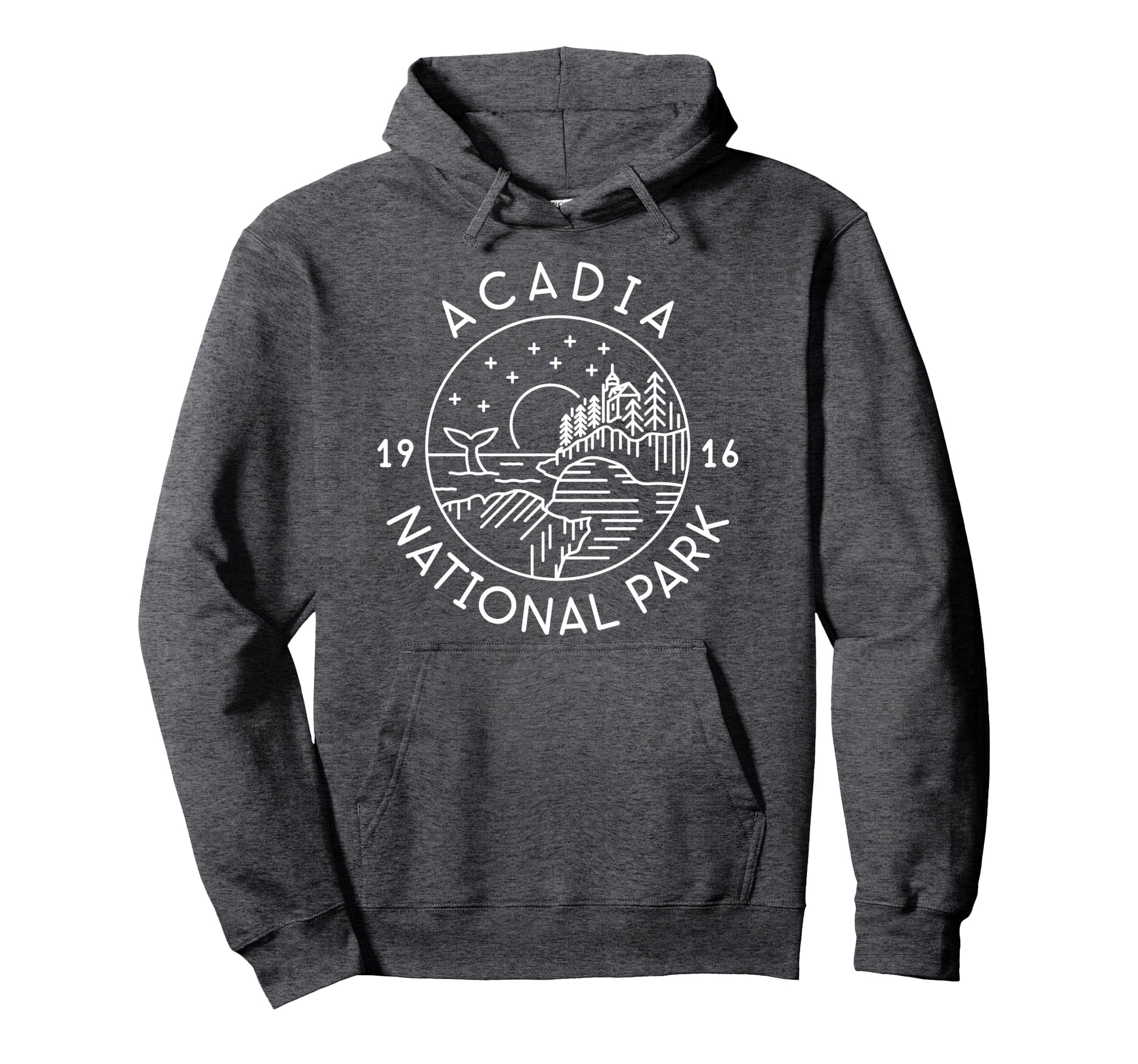Acadia National Park 1916 Maine Bar Hoodie - Custom Art Print Men Women - T-Shirt, Sweatshirt, Hoodie