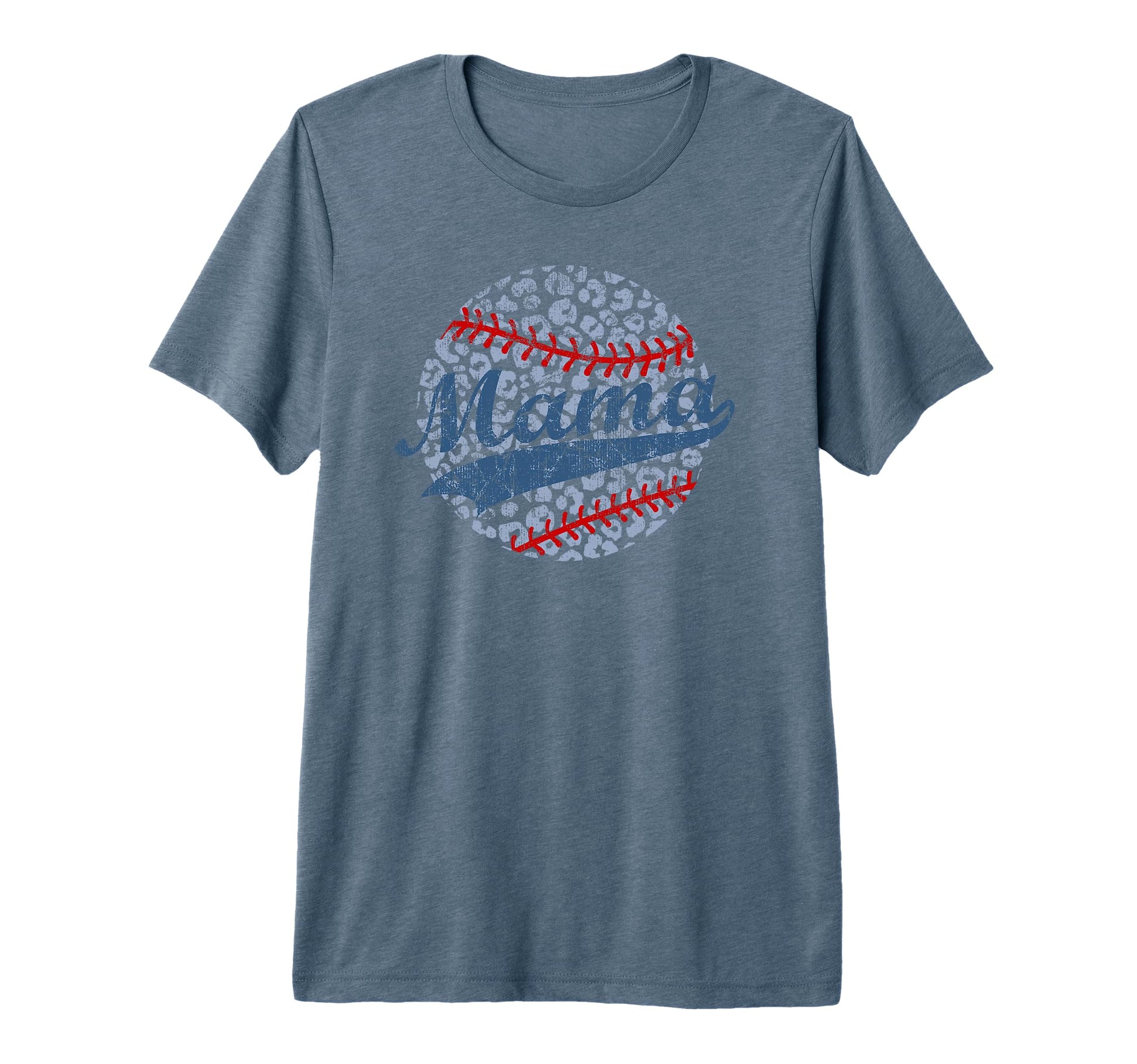 Baseball Mom Leopard Baseball T-Shirt - Graphic Print for Adults - T-Shirt, Sweatshirt, Hoodie