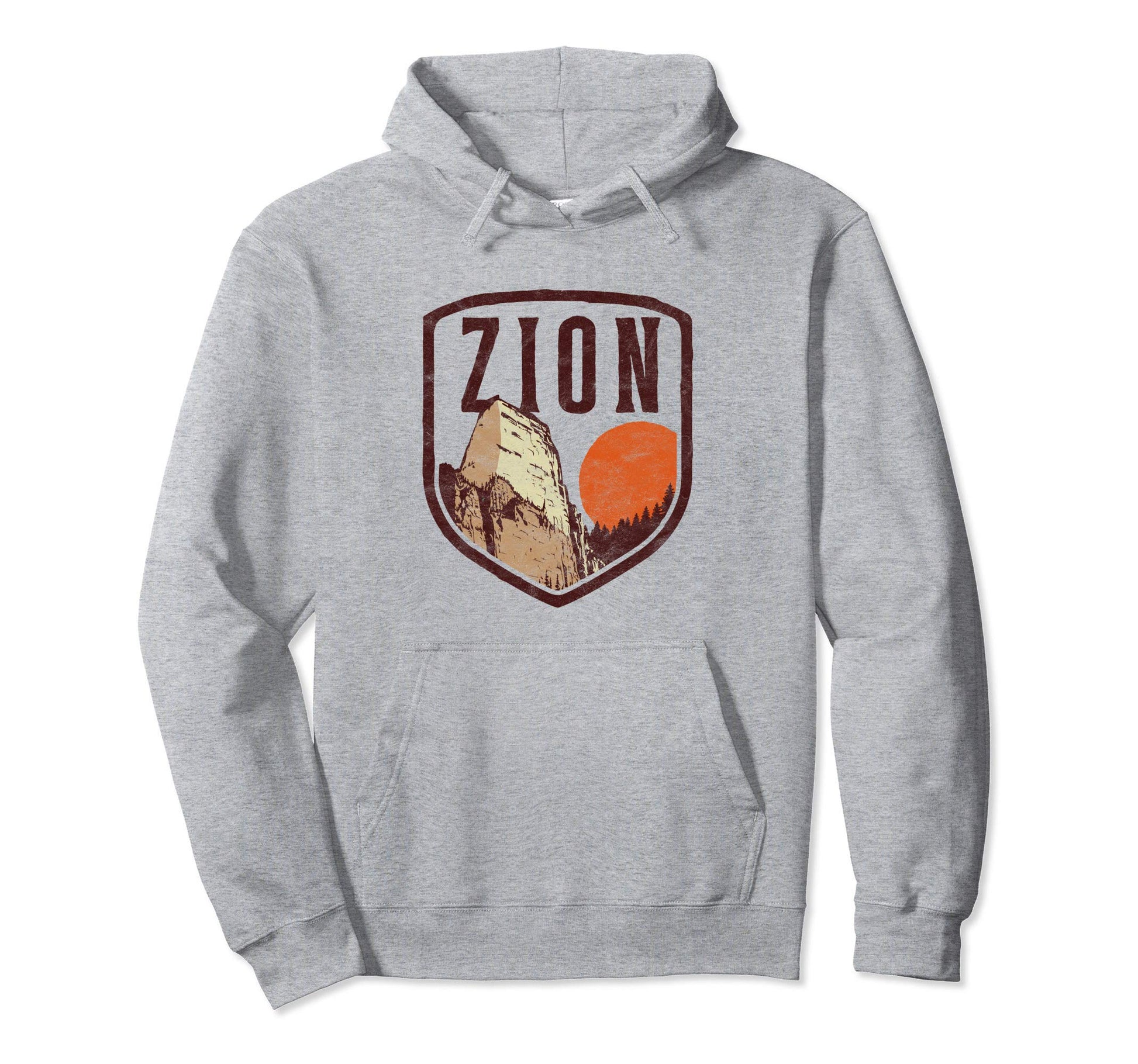 Zion National Park 80S Hoodie - Novelty Apparel Unisex - T-Shirt, Sweatshirt, Hoodie
