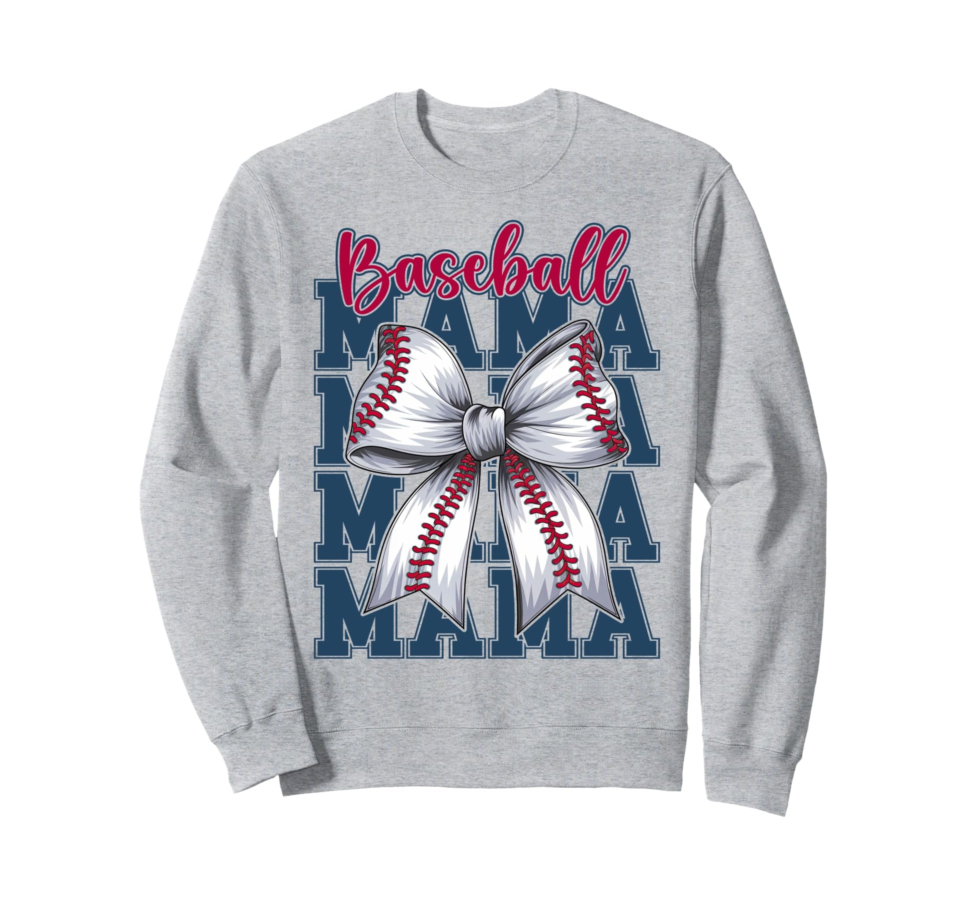 Baseball Coquette Bow Baseball Sweatshirt - Novelty Apparel for Adults - T-Shirt, Sweatshirt, Hoodie