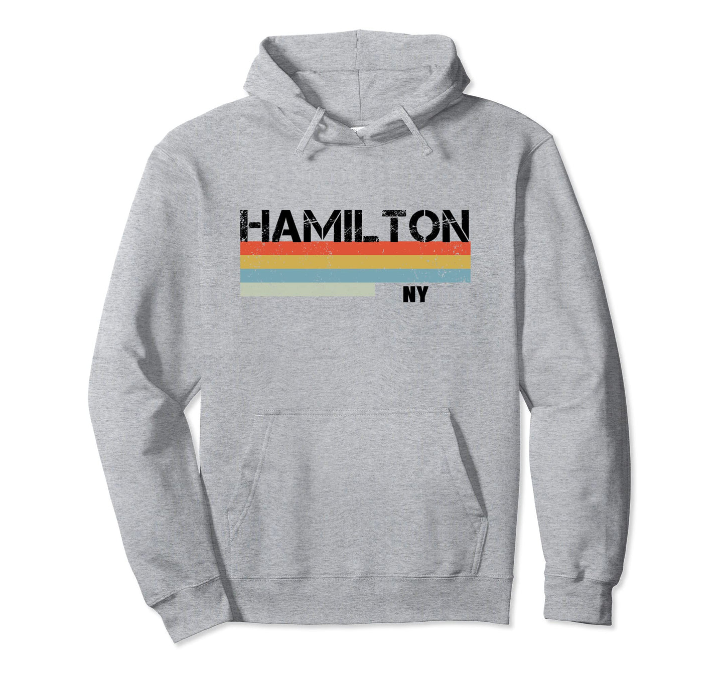 Hamilton City 1980S Stripes Hoodie - Custom Art Print for Adults - T-Shirt, Sweatshirt, Hoodie
