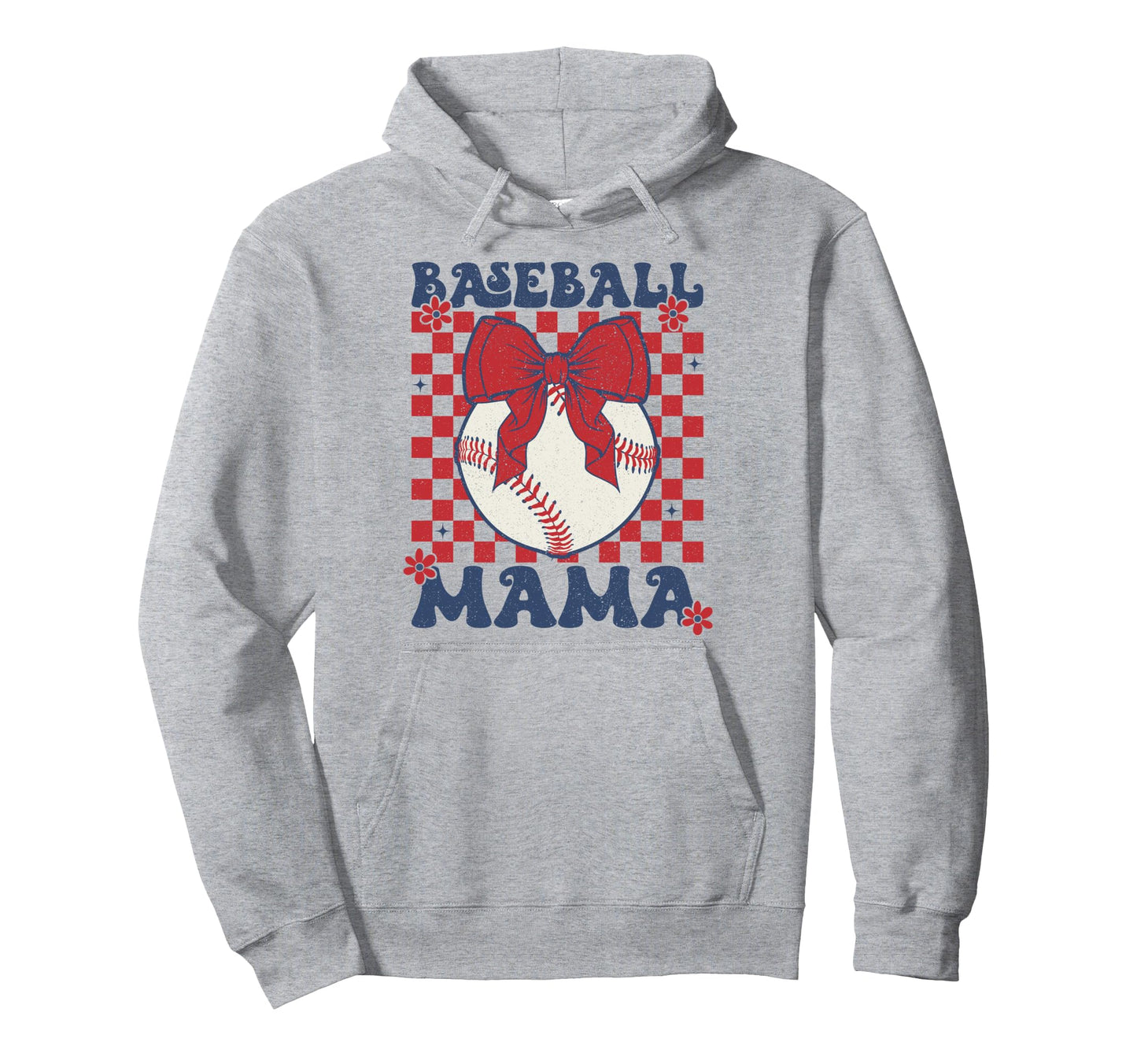 Baseball Mama Coquette Bow Game Day Hoodie - Novelty Apparel Unisex - T-Shirt, Sweatshirt, Hoodie