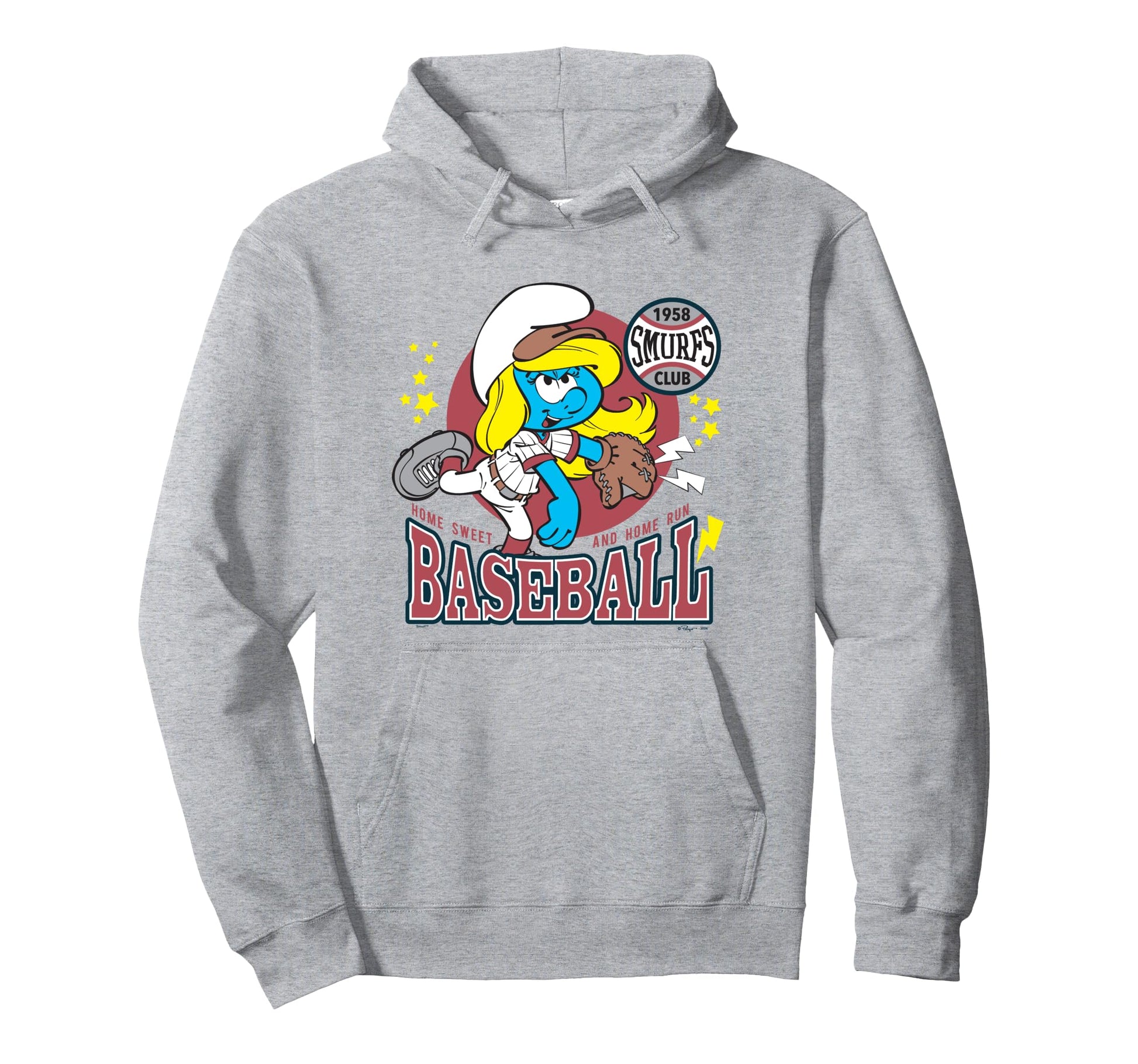 Smurfs Baseball Home Sweet And Home Hoodie - Fun Novelty Design Men Women - T-Shirt, Sweatshirt, Hoodie