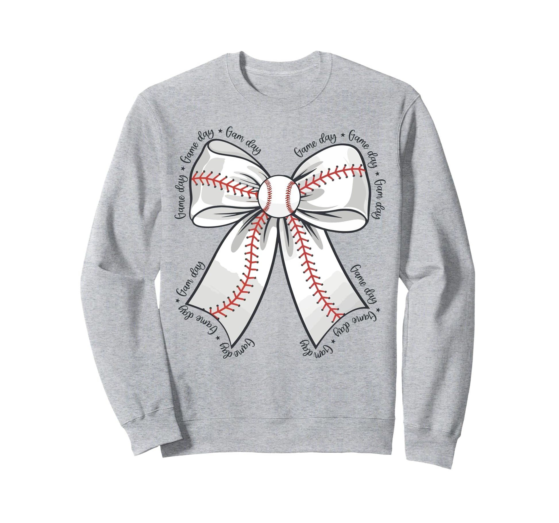 Baseball Mom Coquette Bow Sweatshirt - Aesthetic Graphic Men Women - T-Shirt, Sweatshirt, Hoodie