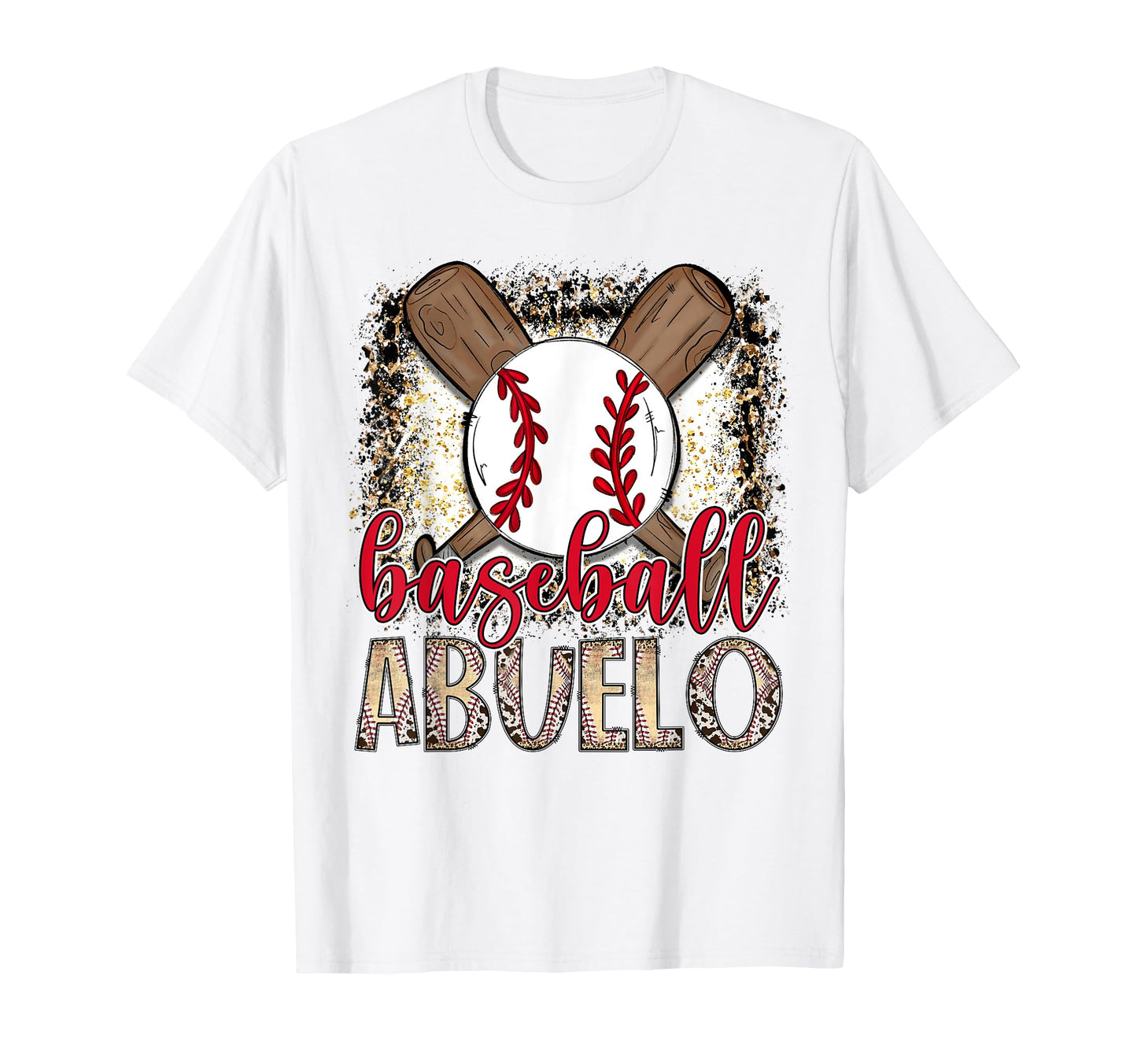 Baseball Abuelo Leopard Proud Ball T-Shirt - Aesthetic Graphic for Adults - T-Shirt, Sweatshirt, Hoodie