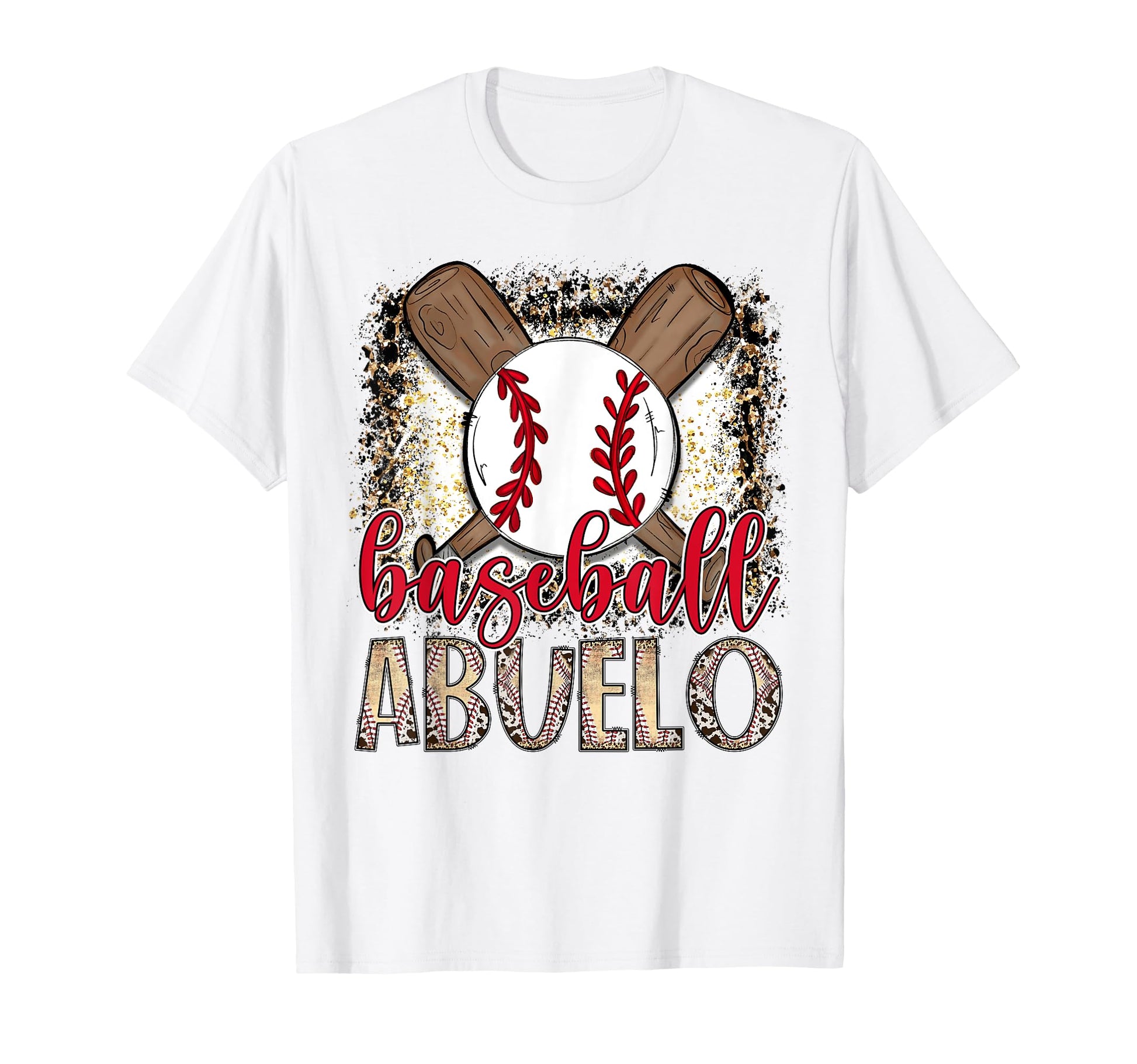 Baseball Abuelo Leopard Proud Ball T-Shirt - Aesthetic Graphic for Adults - T-Shirt, Sweatshirt, Hoodie