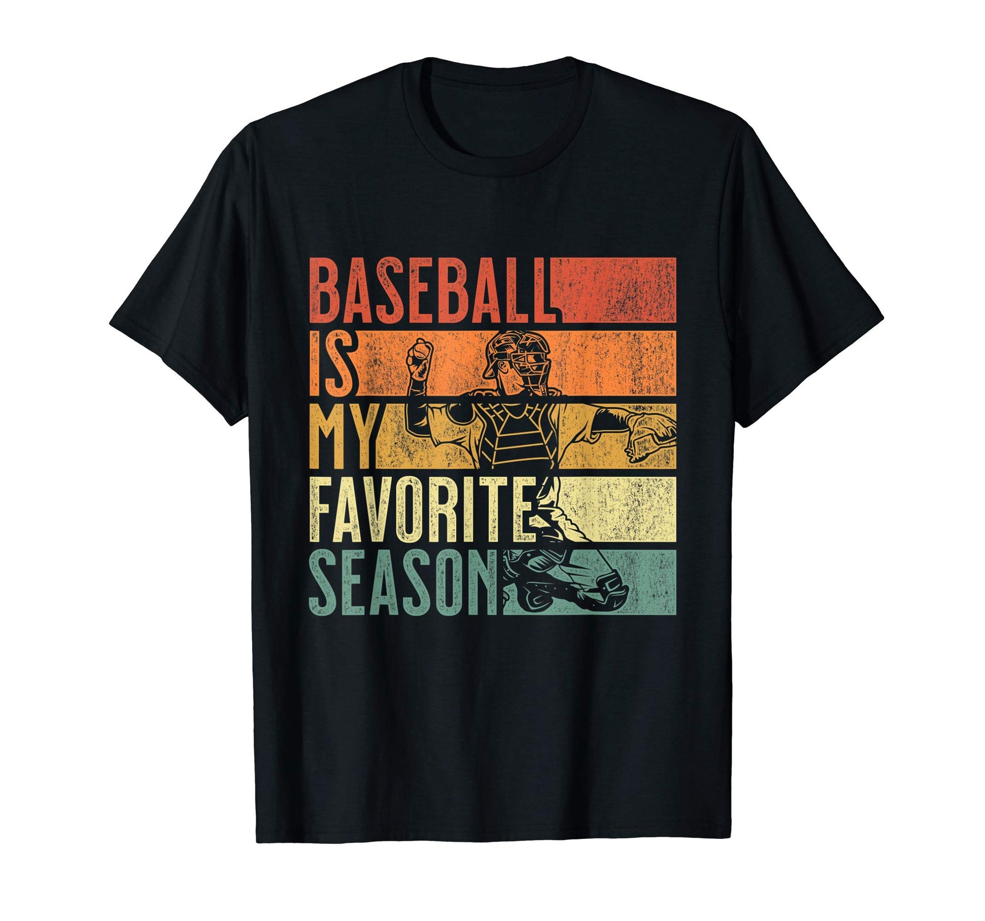 Distressed Baseball Is My Favorite T-Shirt - Custom Art Print Men Women - T-Shirt, Sweatshirt, Hoodie