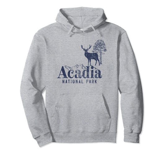 Acadia National Park Mountain Maine Hoodie - Fun Novelty Design for Adults - T-Shirt, Sweatshirt, Hoodie