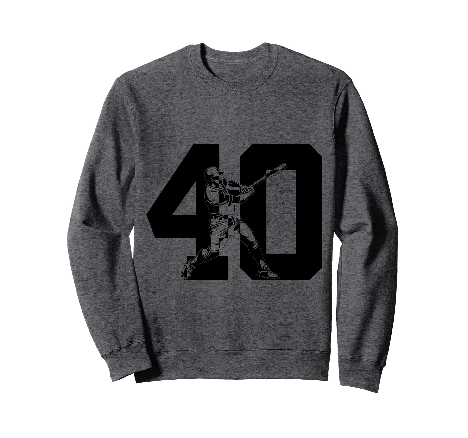 Number 40 Years Baseball 40Th Sweatshirt - Streetwear Style Men Women - T-Shirt, Sweatshirt, Hoodie
