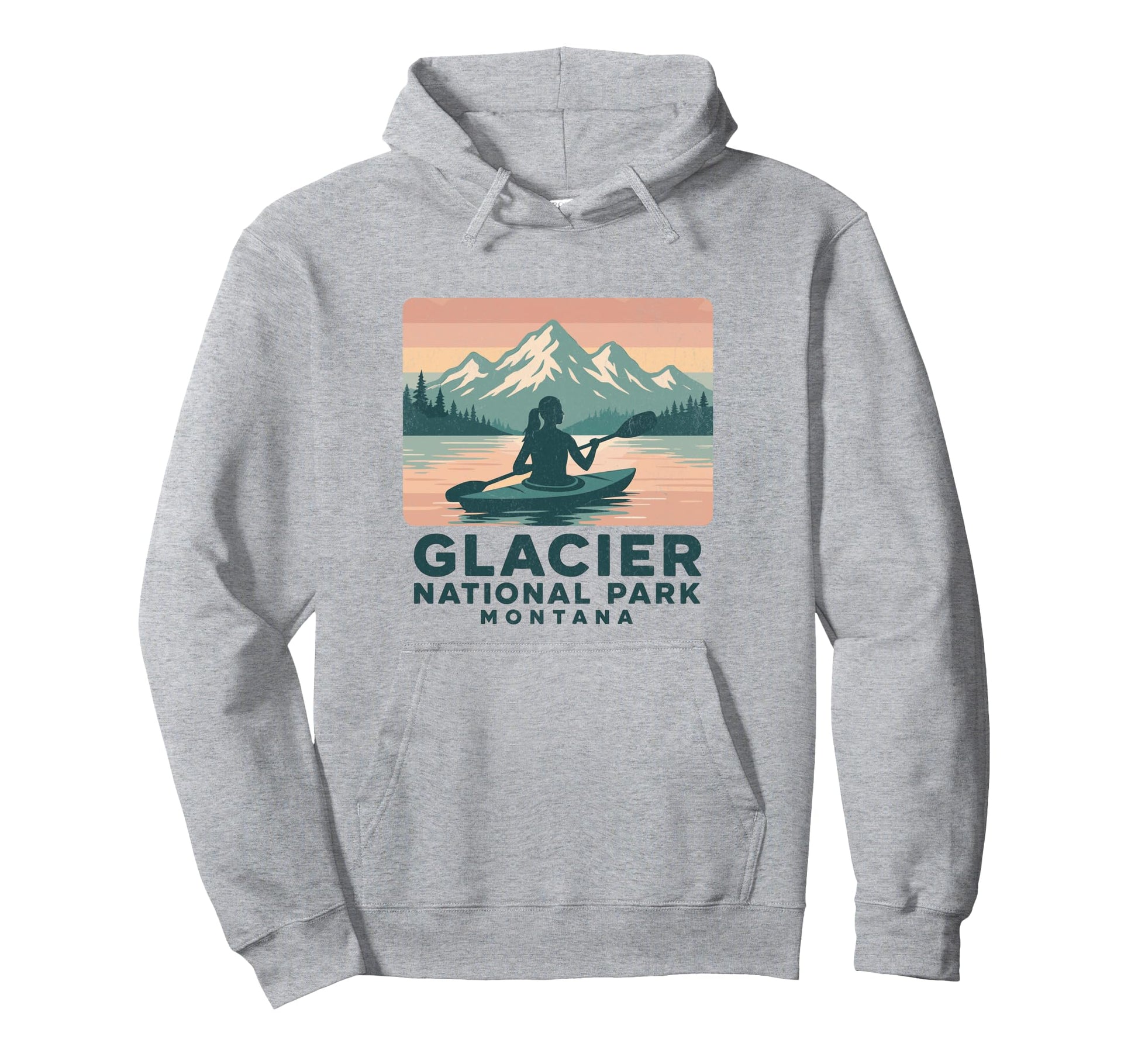 Glacier National Park Usa Outdoor Hoodie - Streetwear Style for Adults - T-Shirt, Sweatshirt, Hoodie