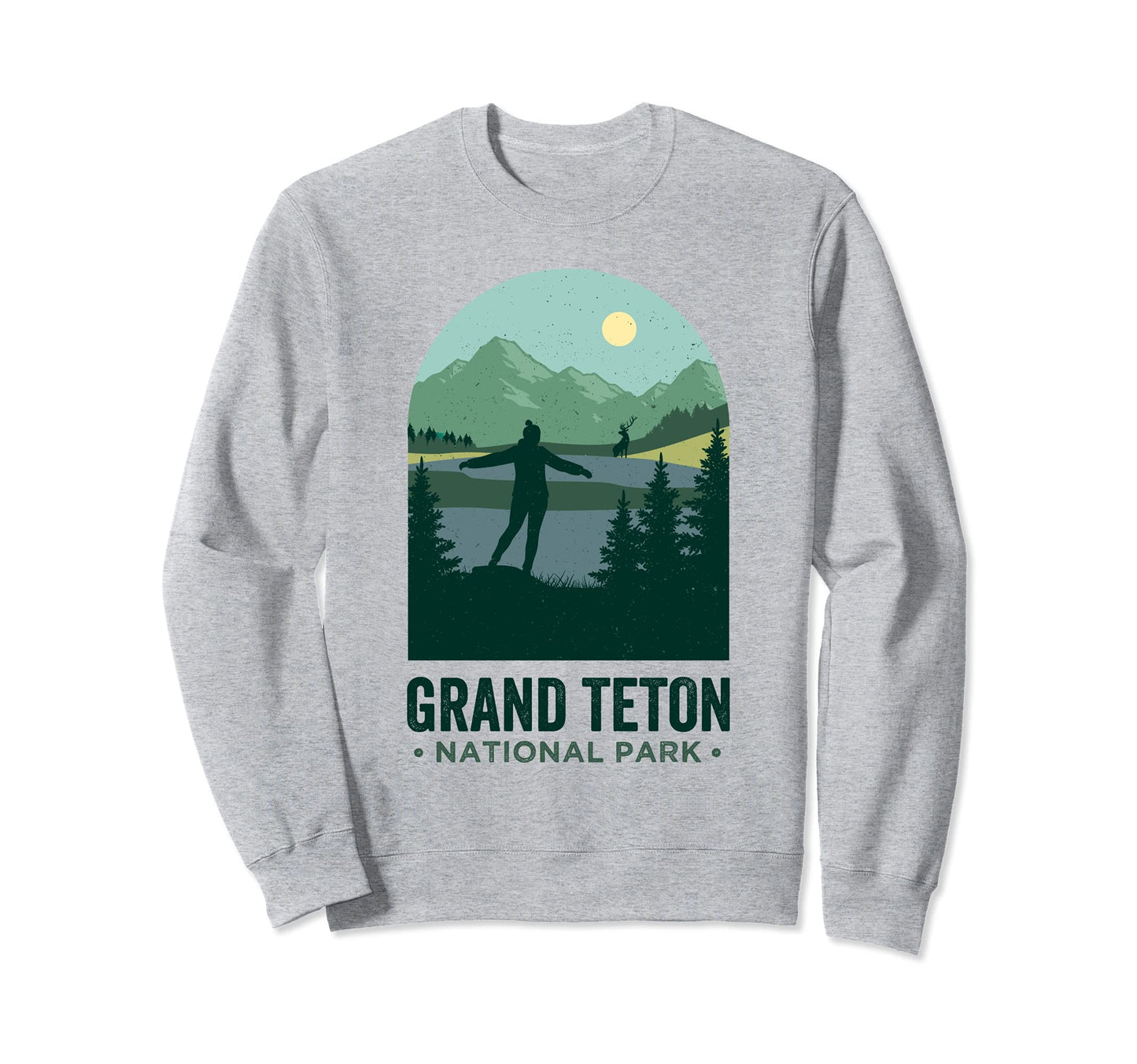 Grand Tetons Grand Teton National Sweatshirt - Graphic Print for Adults - T-Shirt, Sweatshirt, Hoodie