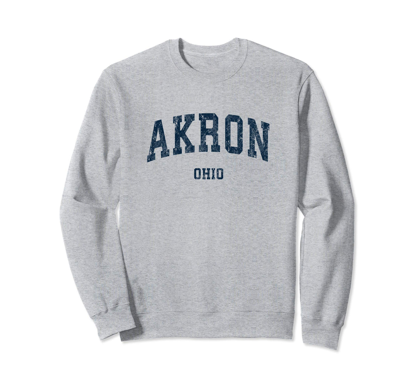 Akron Ohio Oh Varsity Sports Navy Sweatshirt - Unique Graphic for Adults - T-Shirt, Sweatshirt, Hoodie