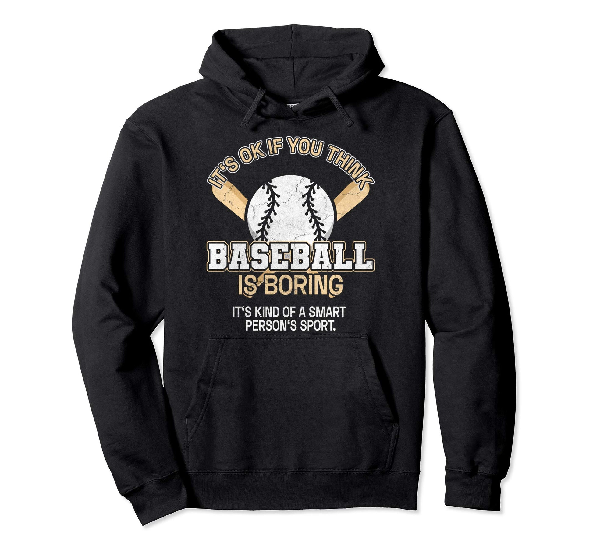 Smart Persons Sport Funny Baseball Lover Hoodie - Trendy Graphic Unisex - T-Shirt, Sweatshirt, Hoodie
