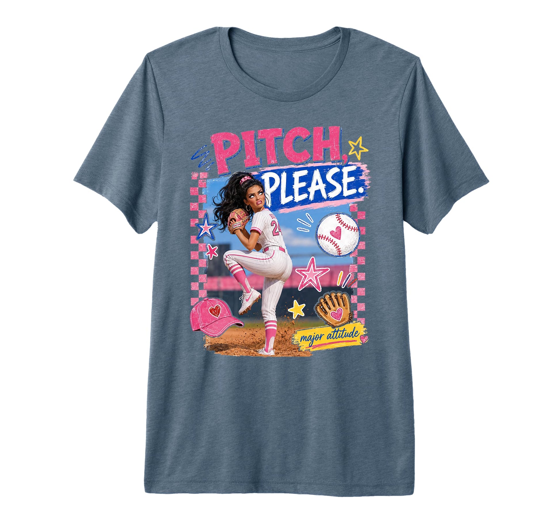 Pitch Please Baseball Mom Gameday Funny T-Shirt - Aesthetic Graphic Unisex - T-Shirt, Sweatshirt, Hoodie