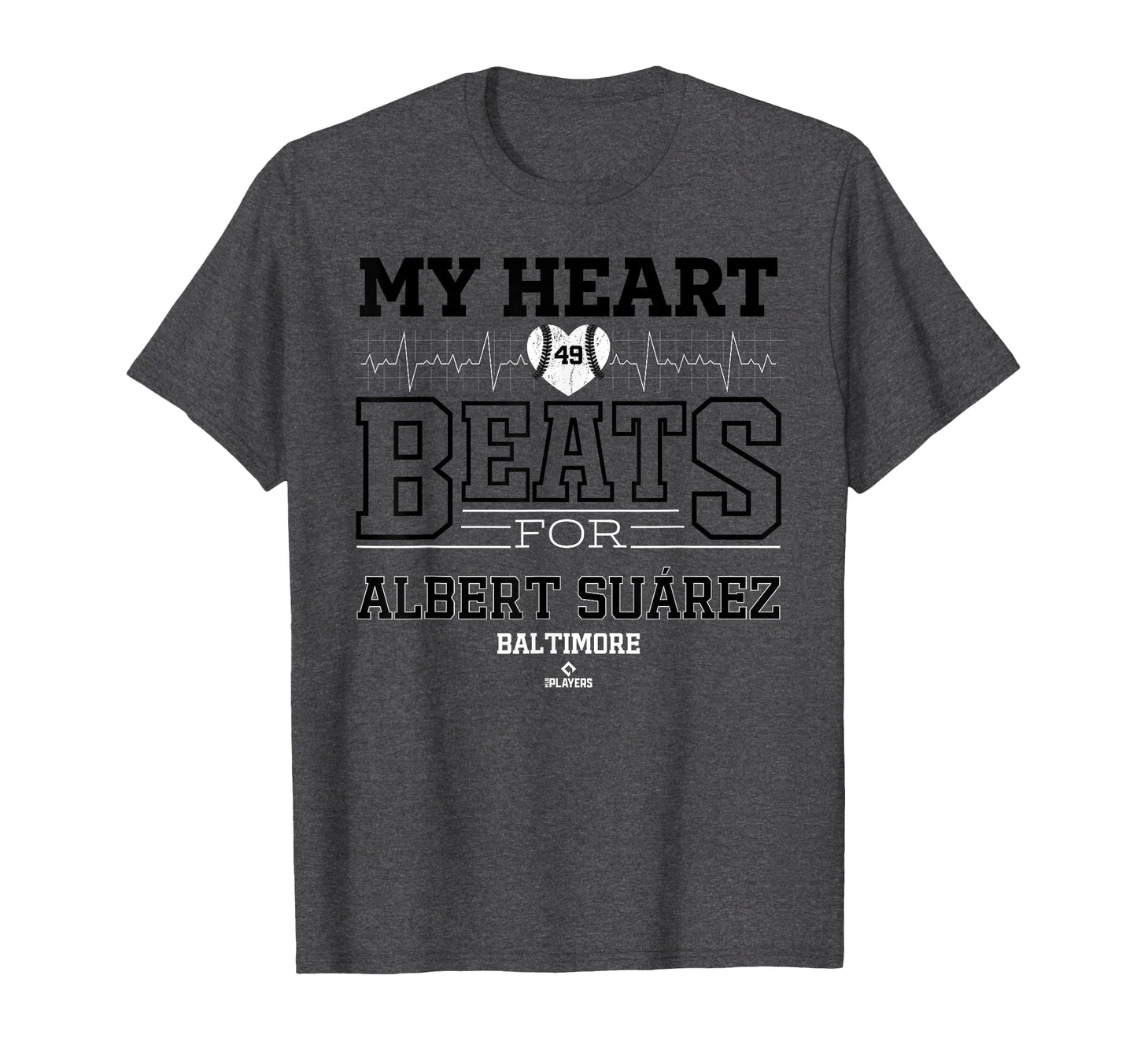 My Heart Beats Albert Su Rez Baltimore T-Shirt - Trendy Graphic Men Women - T-Shirt, Sweatshirt, Hoodie