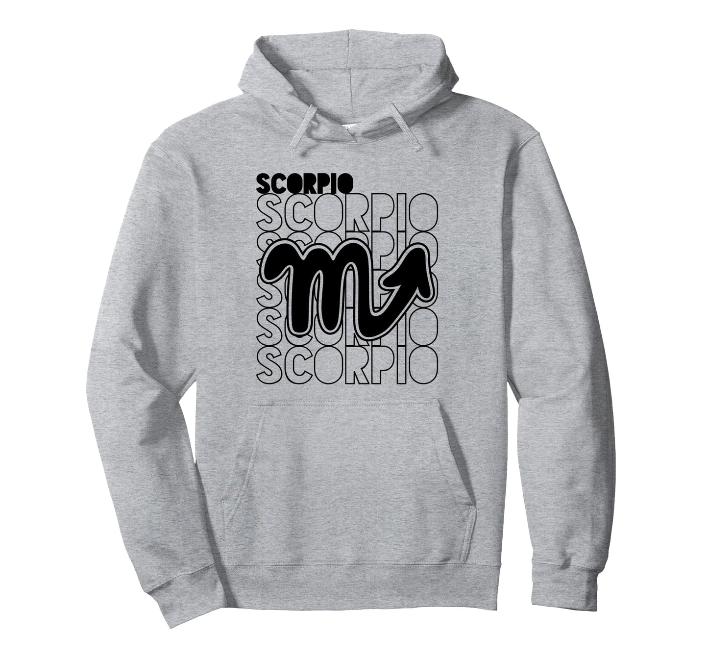 Scorpio Zodiac Typography Astrology Hoodie - Streetwear Style Men Women - T-Shirt, Sweatshirt, Hoodie
