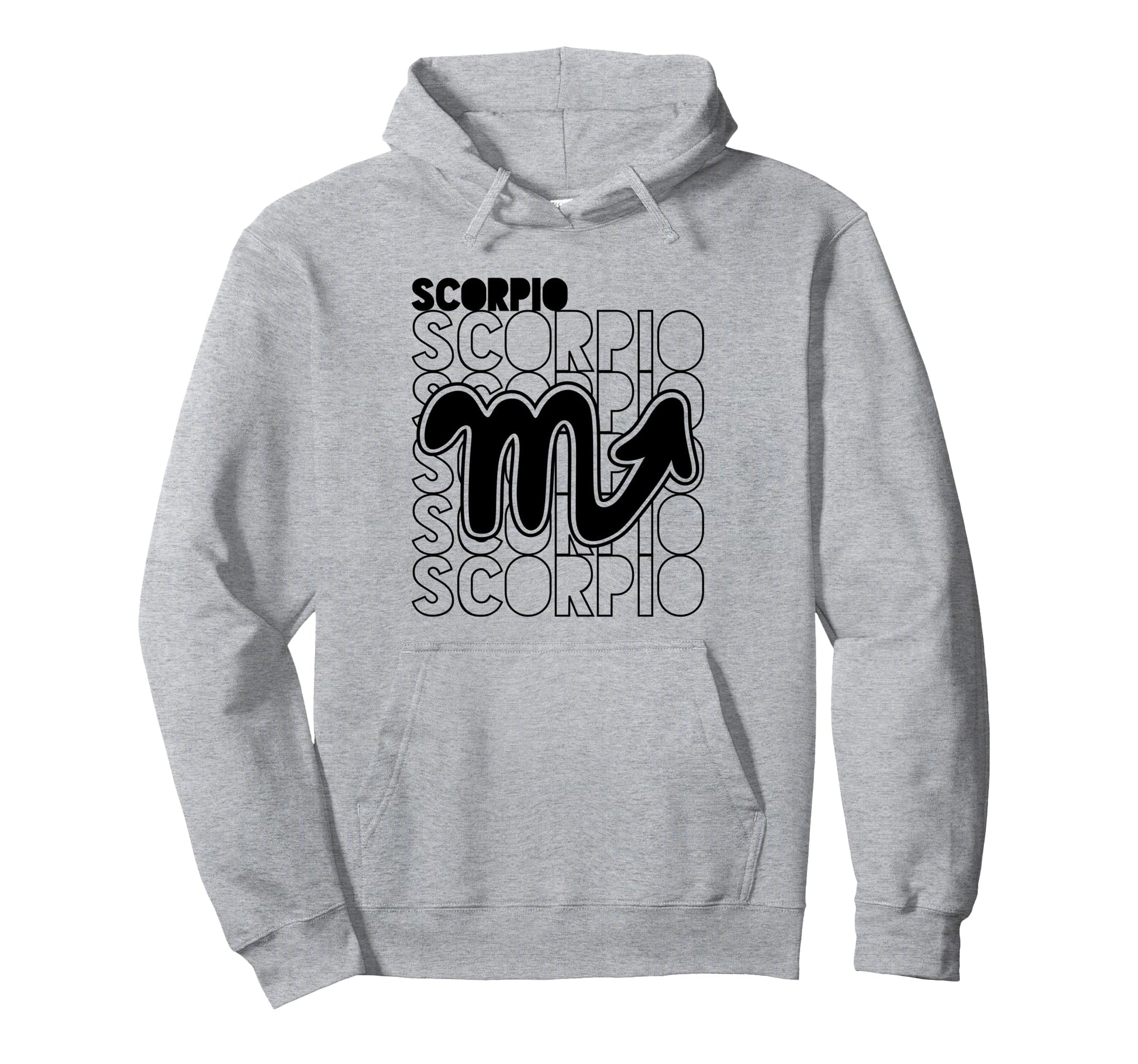 Scorpio Zodiac Typography Astrology Hoodie - Streetwear Style Men Women - T-Shirt, Sweatshirt, Hoodie