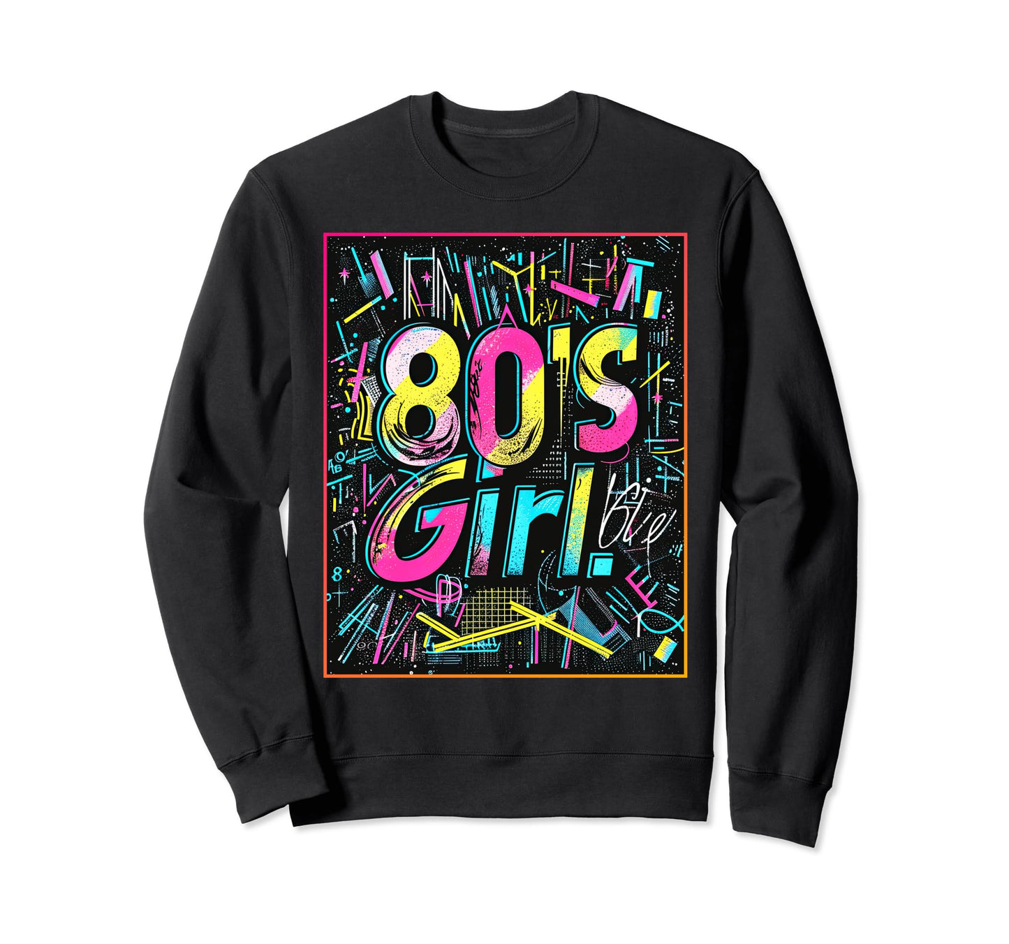 80S Party Costume Synthwave Retrowave Sweatshirt - Graphic Print for Adults - T-Shirt, Sweatshirt, Hoodie