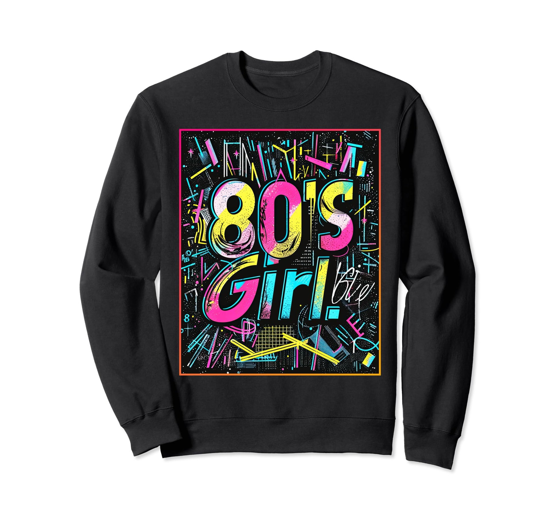 80S Party Costume Synthwave Retrowave Sweatshirt - Graphic Print for Adults - T-Shirt, Sweatshirt, Hoodie