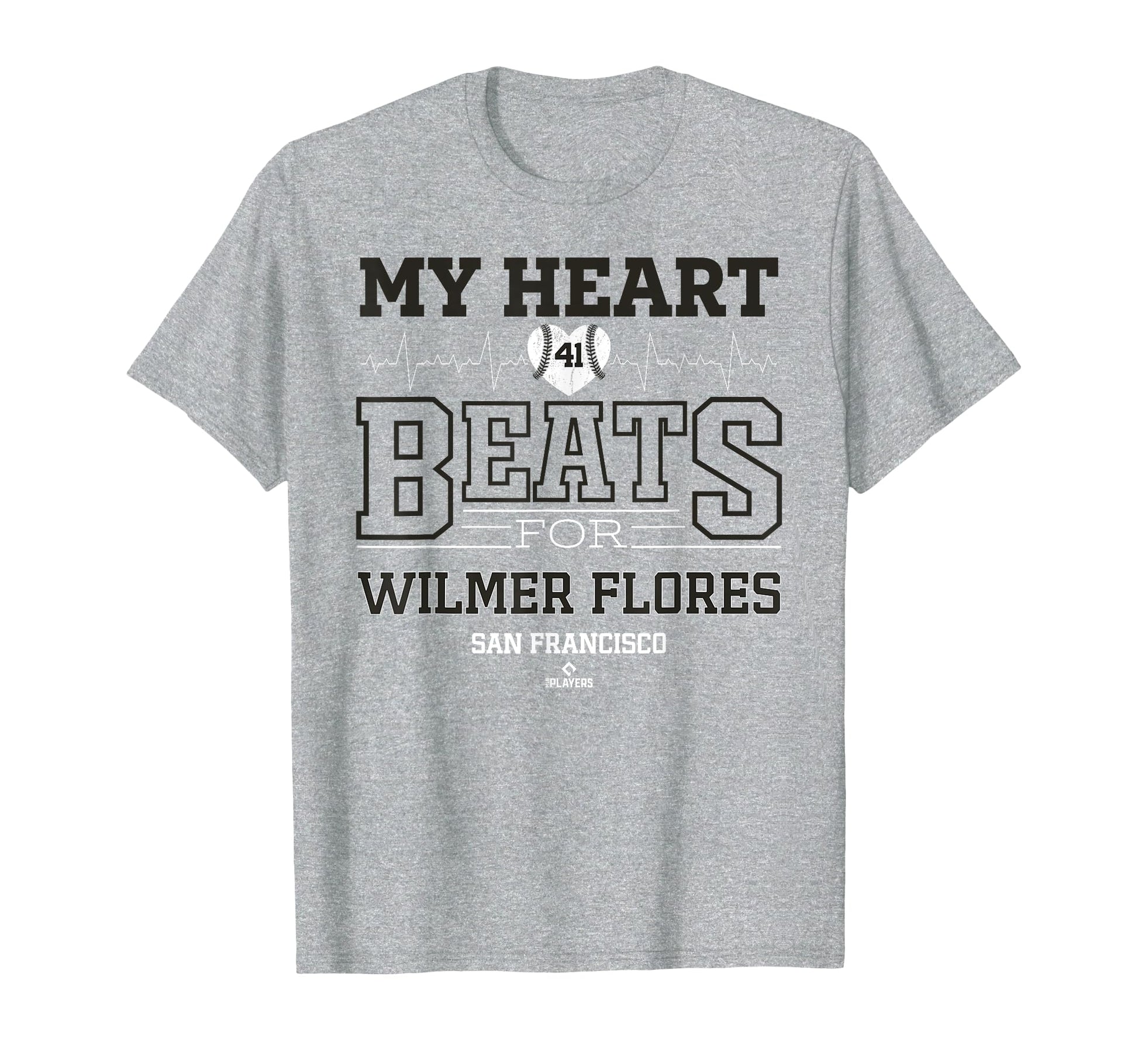My Heart Beats Wilmer Flores San Francisco T-Shirt - Unique Graphic Unisex - T-Shirt, Sweatshirt, Hoodie