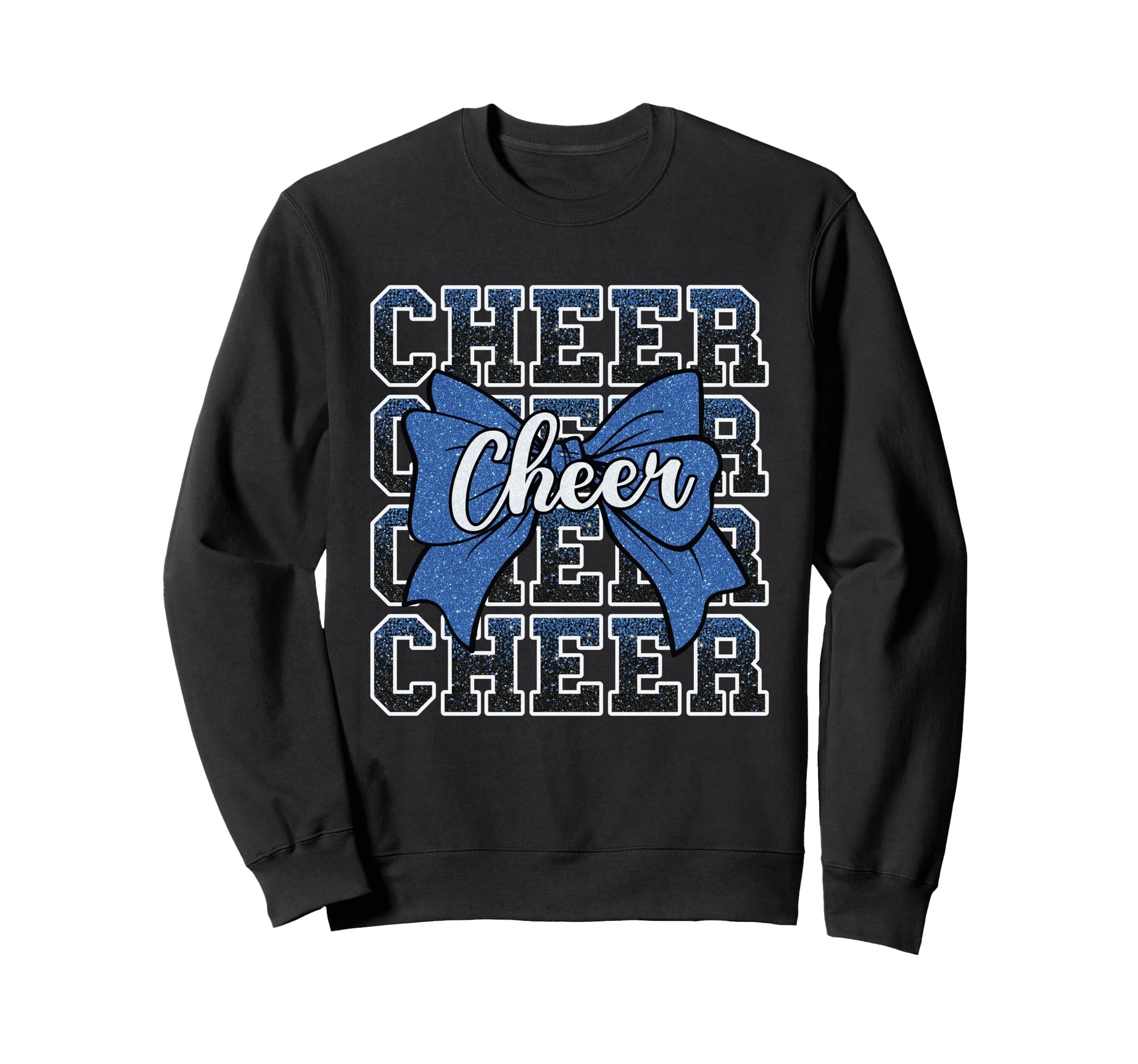Coquette Cheer Bow Sport Cheerleader Sweatshirt - Graphic Print for Adults - T-Shirt, Sweatshirt, Hoodie