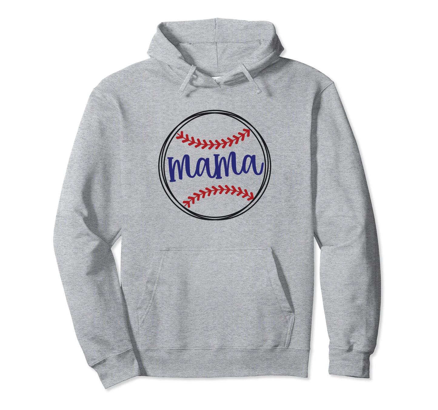 Baseball Mama Funny And Sweet Moms Hoodie - Minimalist Print for Adults - T-Shirt, Sweatshirt, Hoodie
