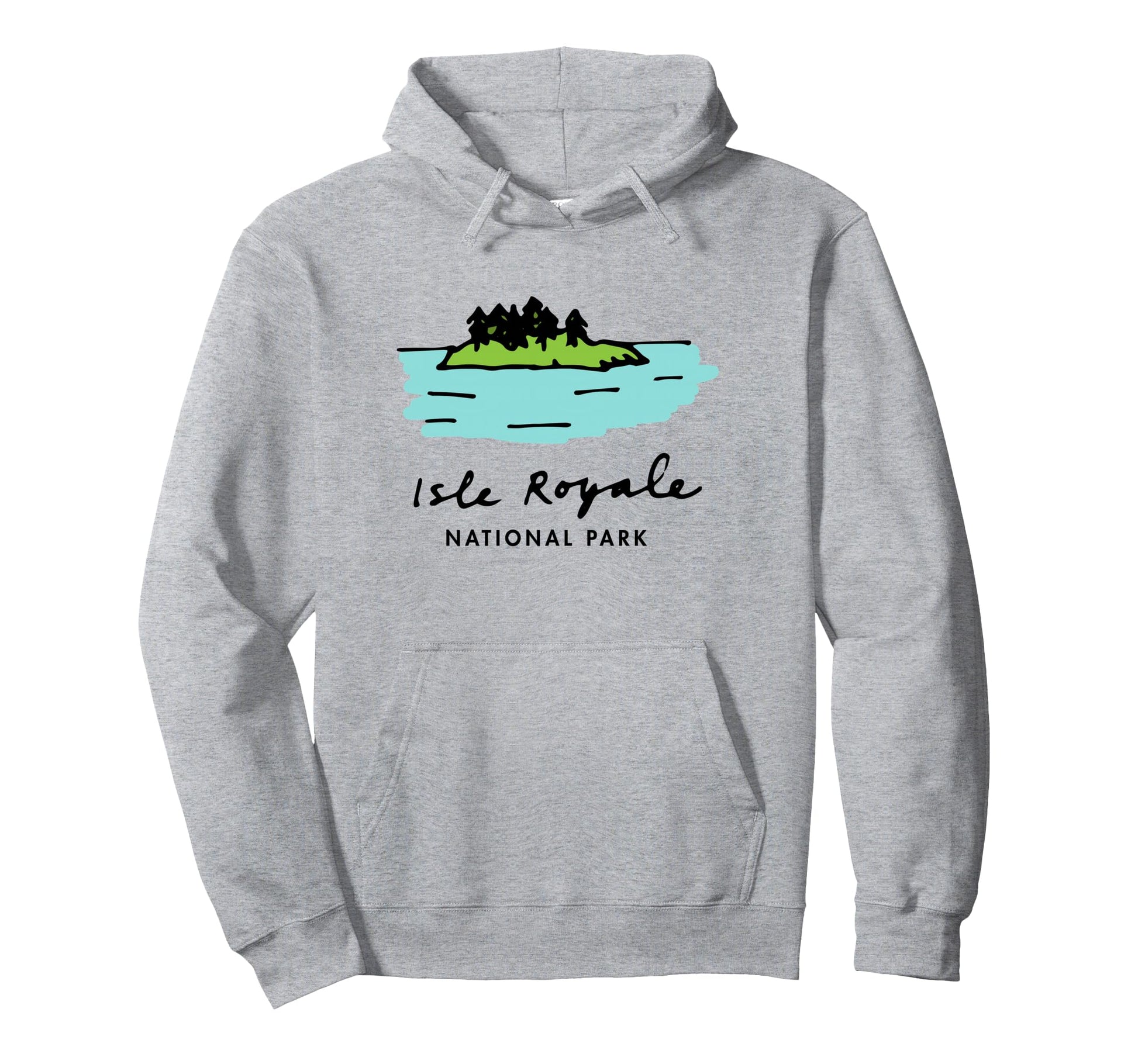 Family Vacation Isle Royale National Hoodie - Minimalist Print for Adults - T-Shirt, Sweatshirt, Hoodie