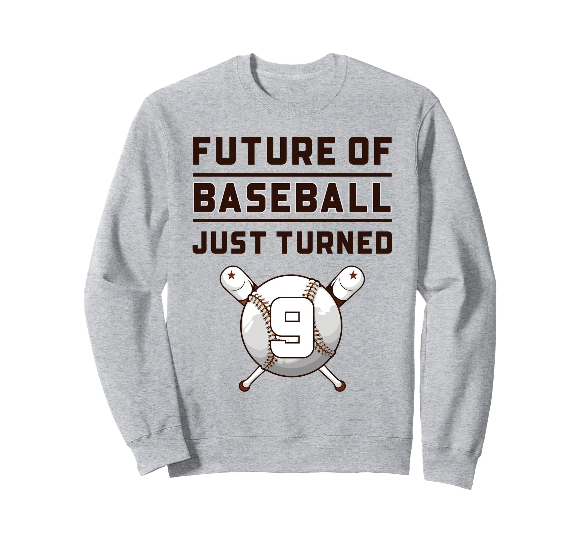 9 Year Old Baseball Birthday Sweatshirt - Custom Art Print Unisex - T-Shirt, Sweatshirt, Hoodie