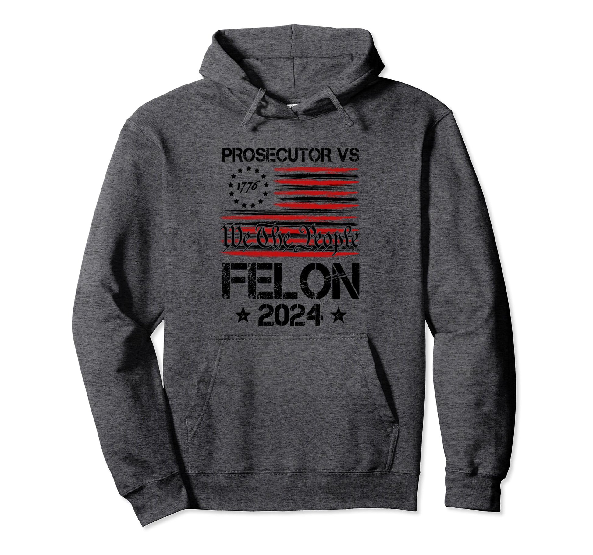 Prosecutor Vs Felon 2024 Stripe Voting Hoodie - Trendy Graphic for Adults - T-Shirt, Sweatshirt, Hoodie