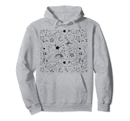 Aesthetic Minimalist Drawing Female Face Hoodie - Trendy Graphic Men Women - T-Shirt, Sweatshirt, Hoodie