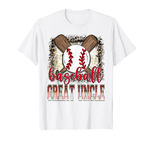 Baseball Great Uncle Leopard Proud T-Shirt - Custom Art Print for Adults - T-Shirt, Sweatshirt, Hoodie