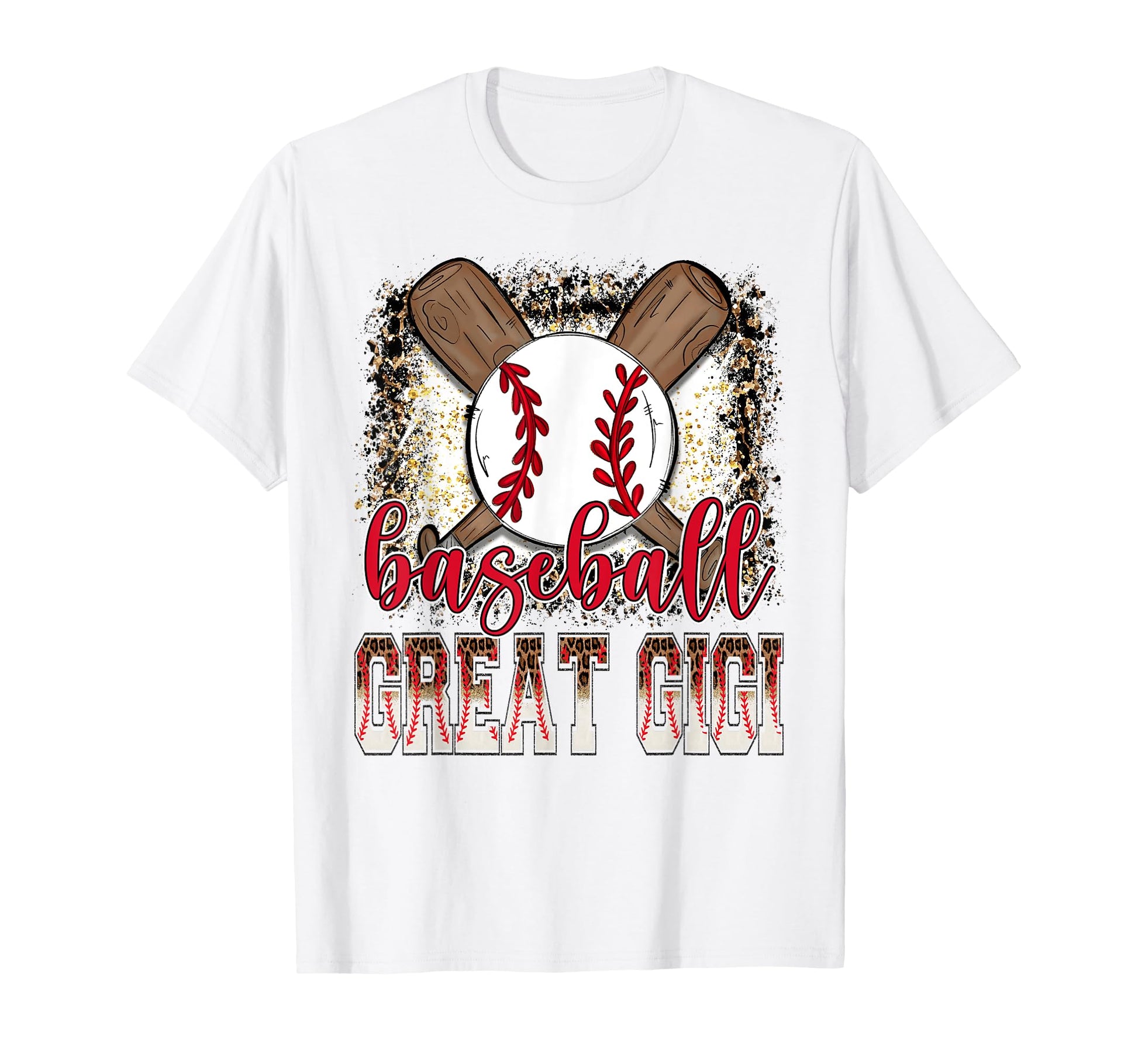 Baseball Great Gigi Leopard Proud T-Shirt - Aesthetic Graphic for Adults - T-Shirt, Sweatshirt, Hoodie