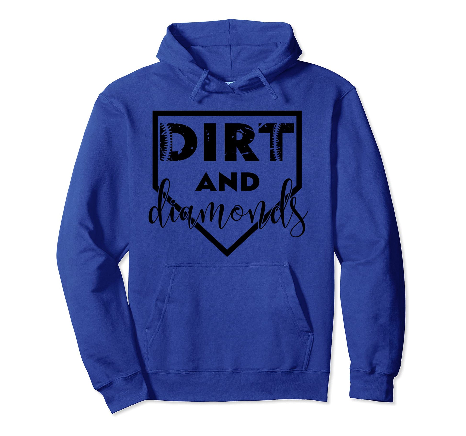Dirt And Diamonds Baseball Lover Gift Hoodie - Fun Novelty Design Unisex - T-Shirt, Sweatshirt, Hoodie