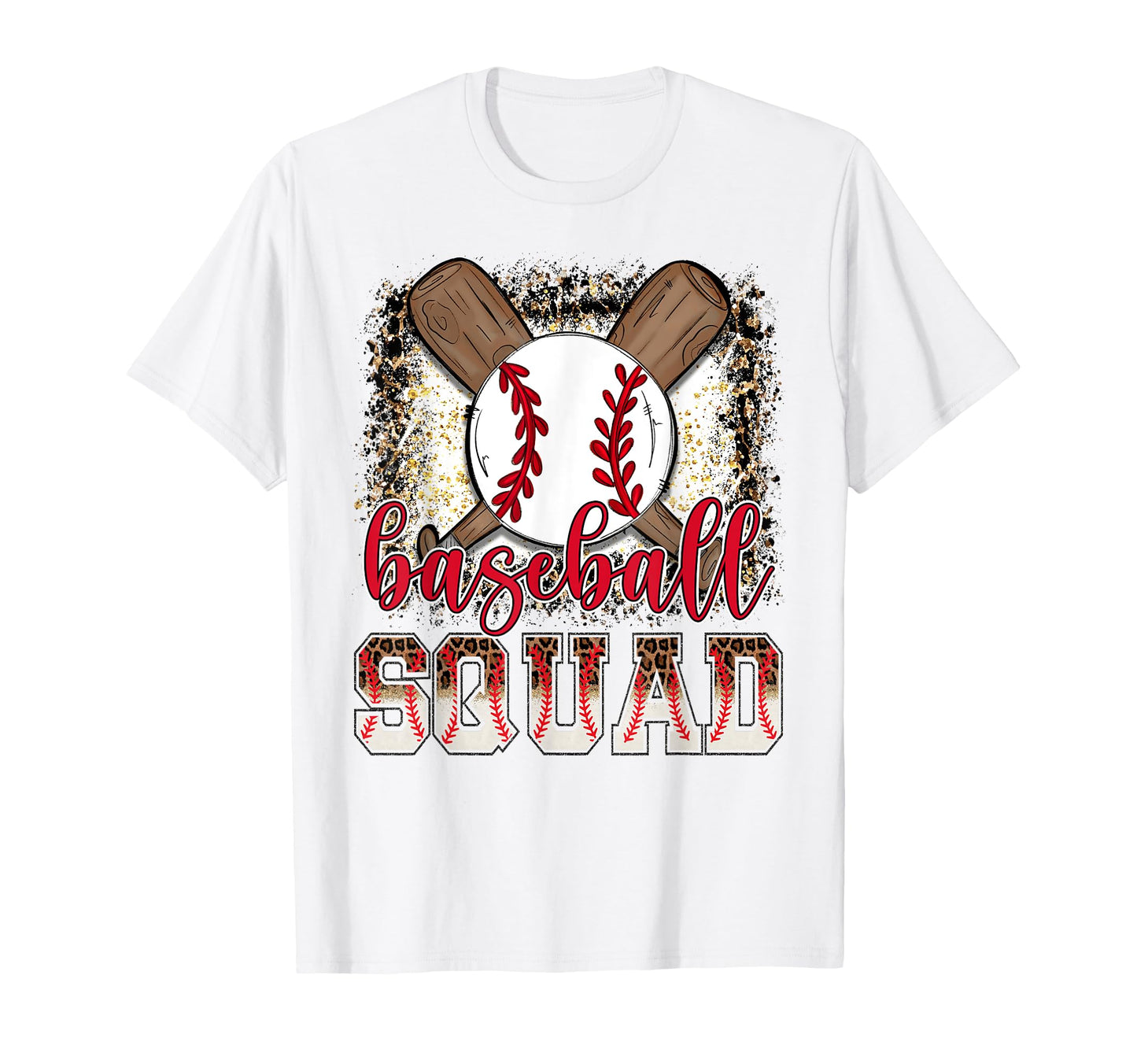Baseball Squad Leopard Proud Ball T-Shirt - Aesthetic Graphic Men Women - T-Shirt, Sweatshirt, Hoodie