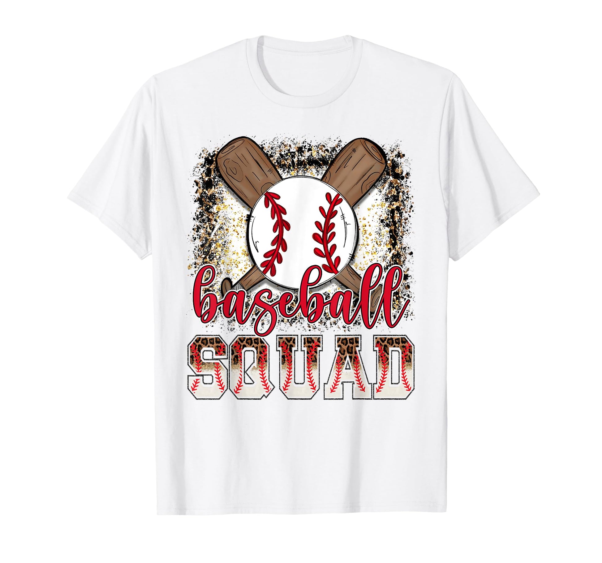 Baseball Squad Leopard Proud Ball T-Shirt - Aesthetic Graphic Men Women - T-Shirt, Sweatshirt, Hoodie
