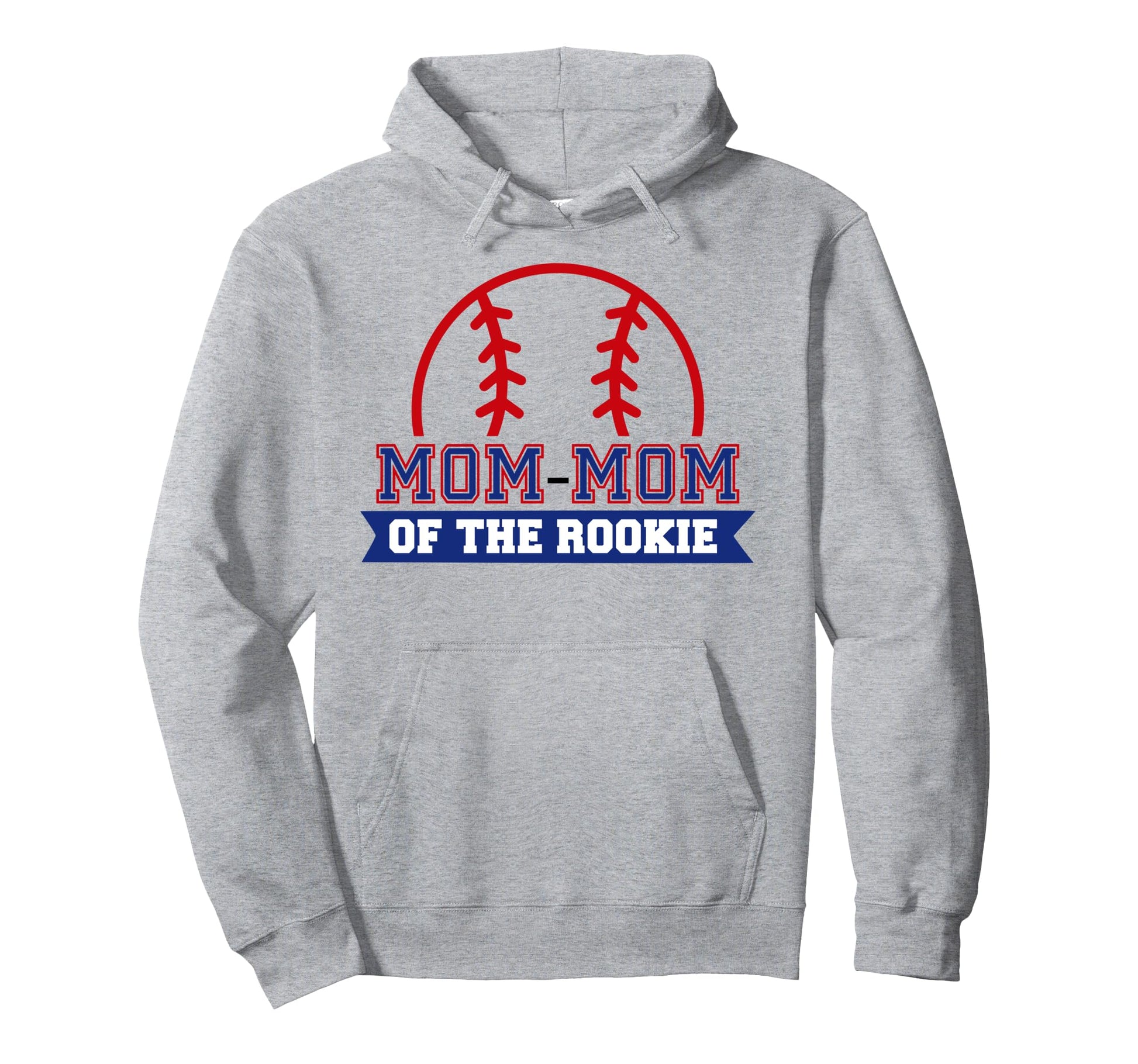 Mom Mom Rookie 1St Birthday Baseball Hoodie - Minimalist Print for Adults - T-Shirt, Sweatshirt, Hoodie