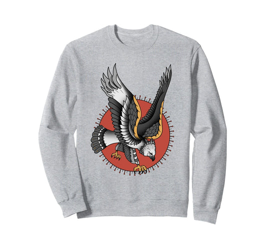American Traditional Harpy Eagle Sweatshirt - Minimalist Print Unisex - T-Shirt, Sweatshirt, Hoodie