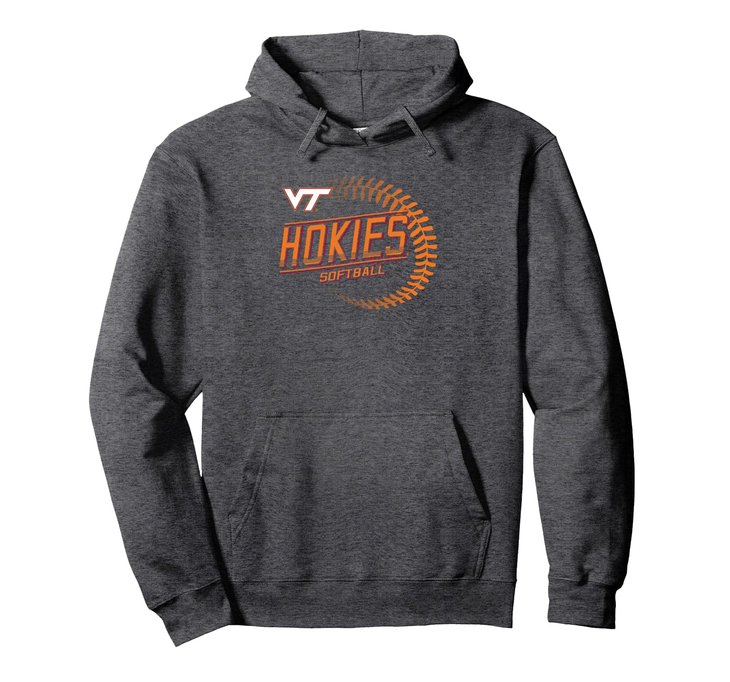 Virginia Tech Hokies Softball Hoodie - Fun Novelty Design for Adults - T-Shirt, Sweatshirt, Hoodie