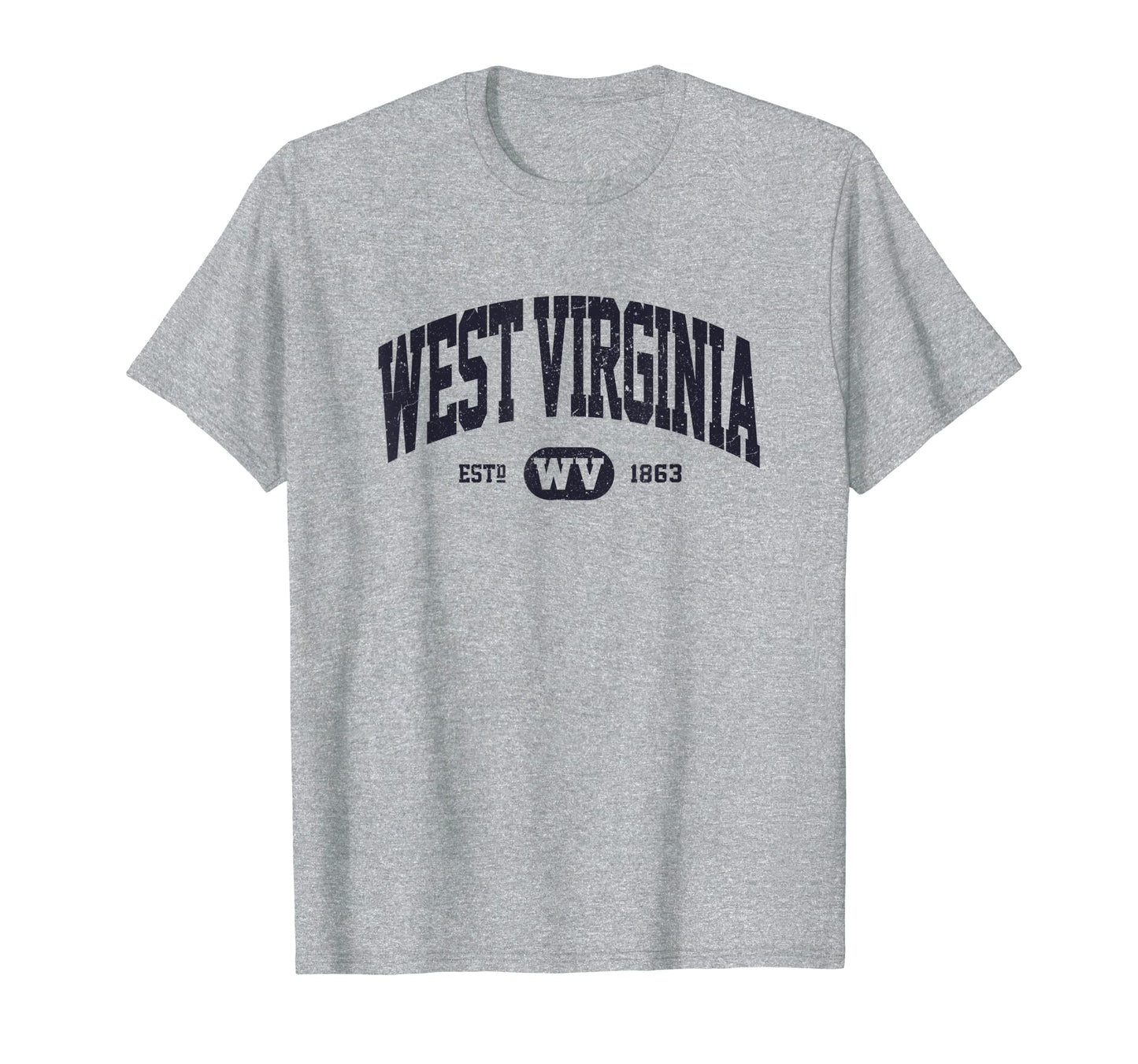 Navy West Virginia T-Shirt - Casual Everyday Wear Unisex - T-Shirt, Sweatshirt, Hoodie